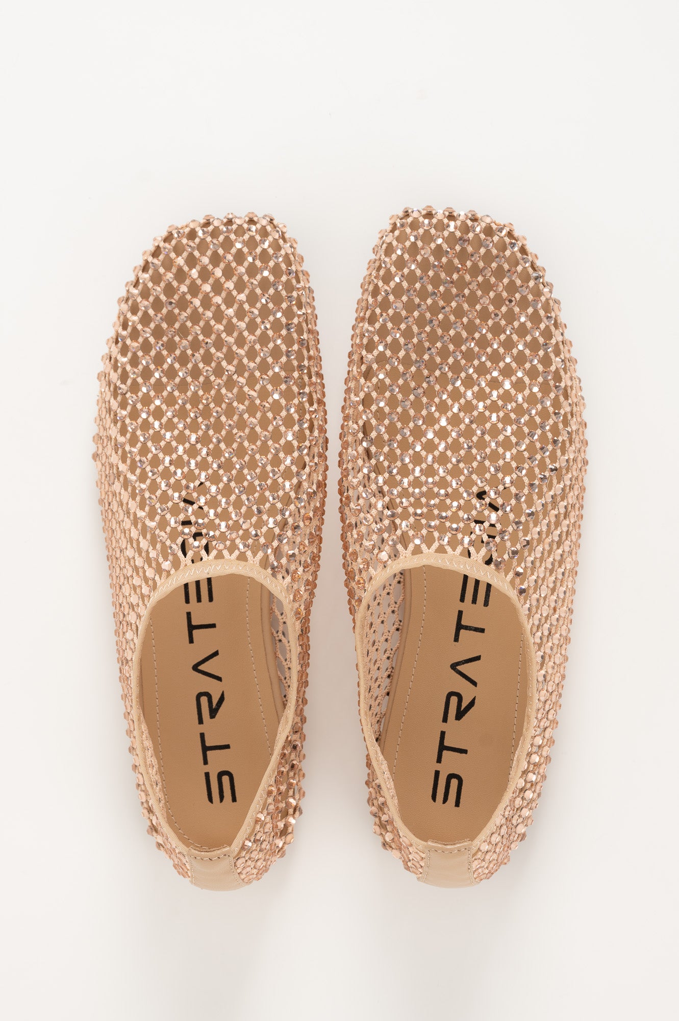 Flat Ballerina Bijoux 011 | Sand Strass