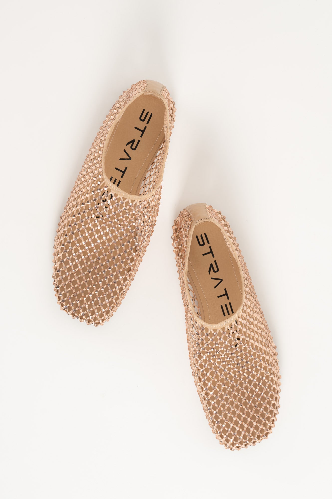 Flat Ballerina Bijoux 011 | Sand Strass