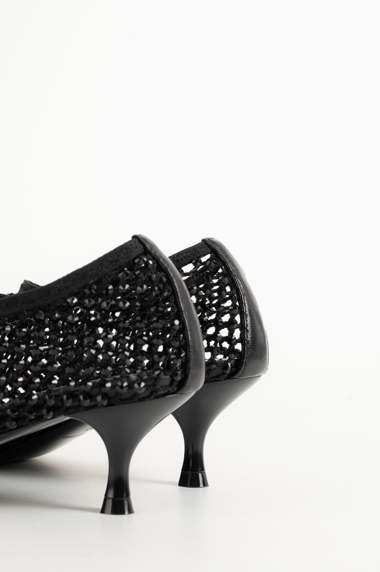 Crystal Pump Jewels | Black Strass