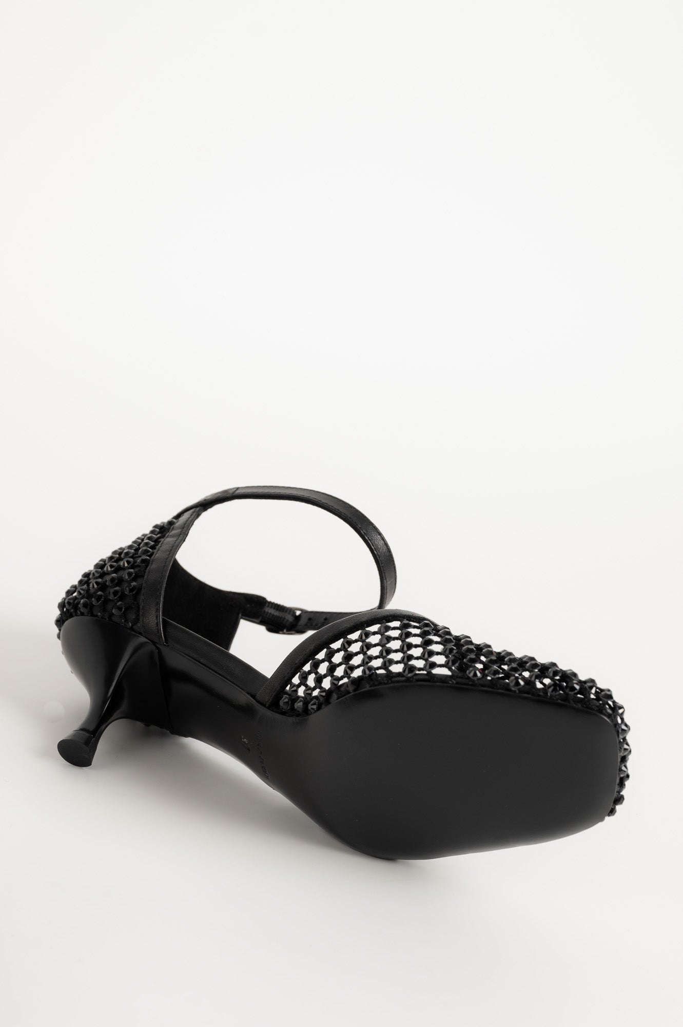 Crystal Pump Décolleté | Black Strass