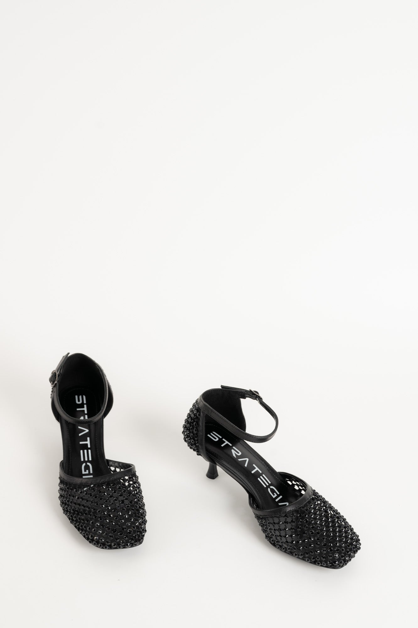 Crystal Pump Décolleté | Black Strass