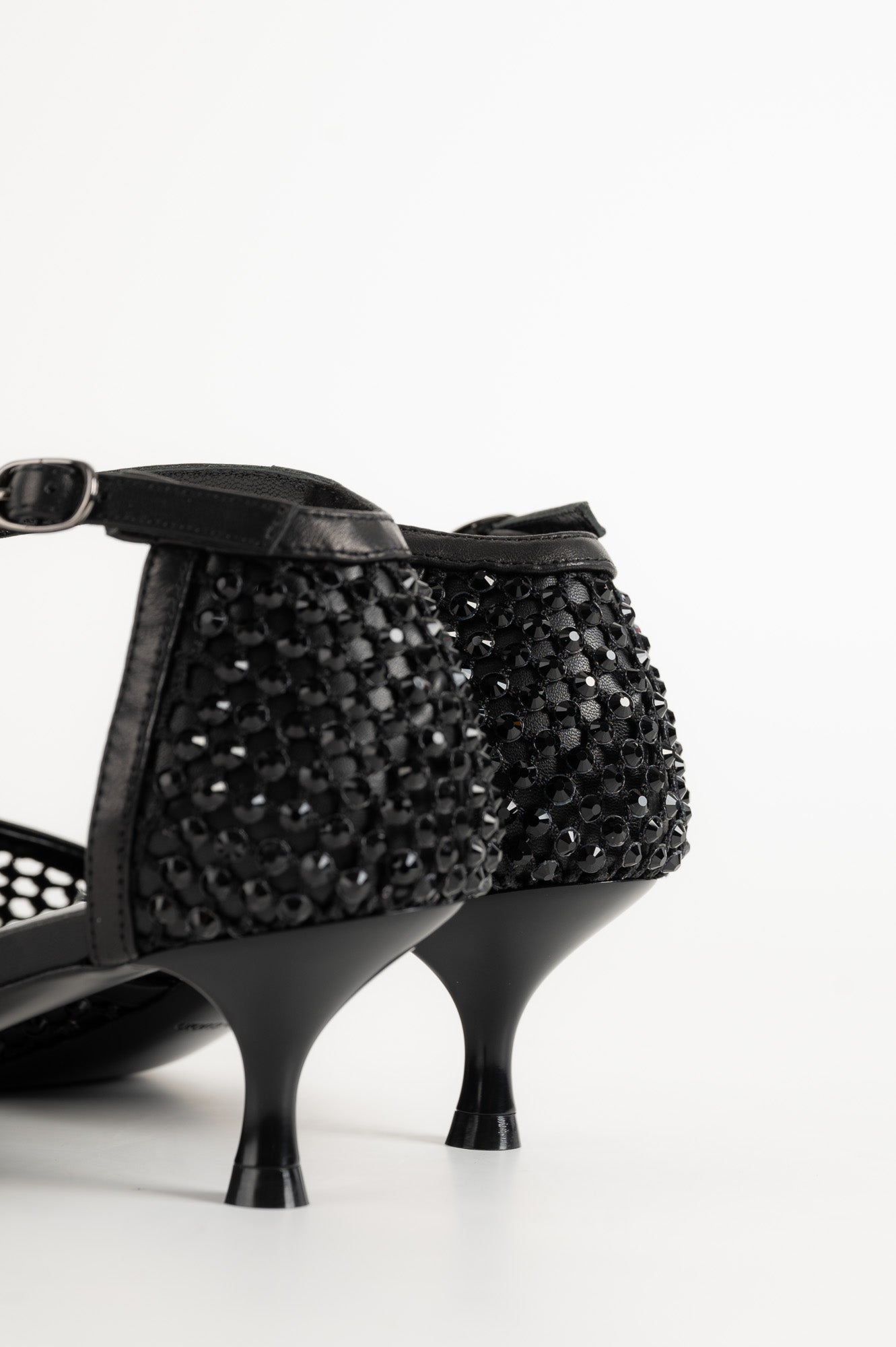Crystal Pump Décolleté | Black Strass