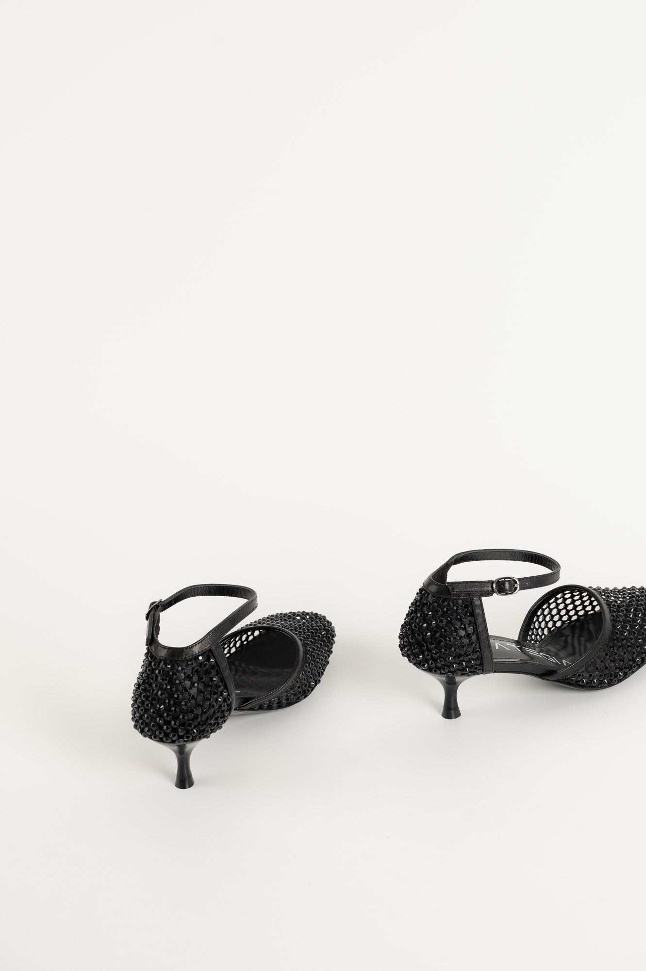 Crystal Pump Décolleté | Black Strass
