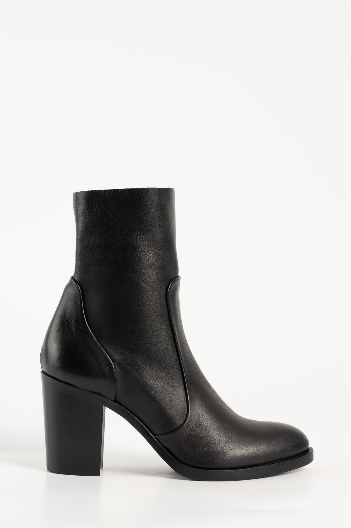 Signature Ankle Boot 8cm | Black Calf Leather