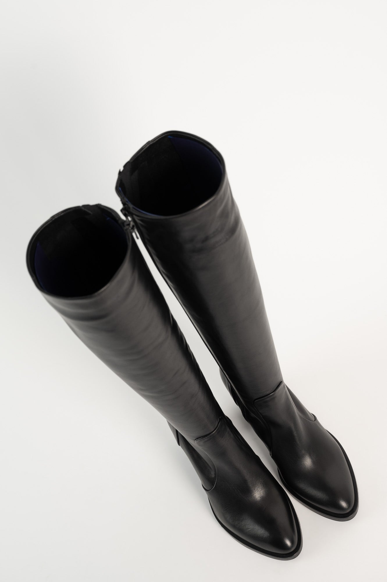 Signature High Boot 8cm | Black Calf Leather