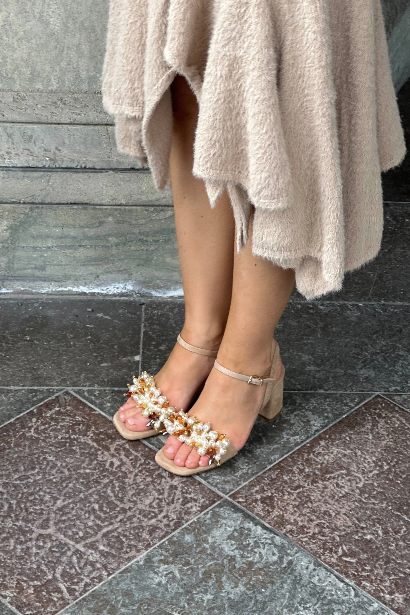 Sandal Leni 445 | Beige Suede