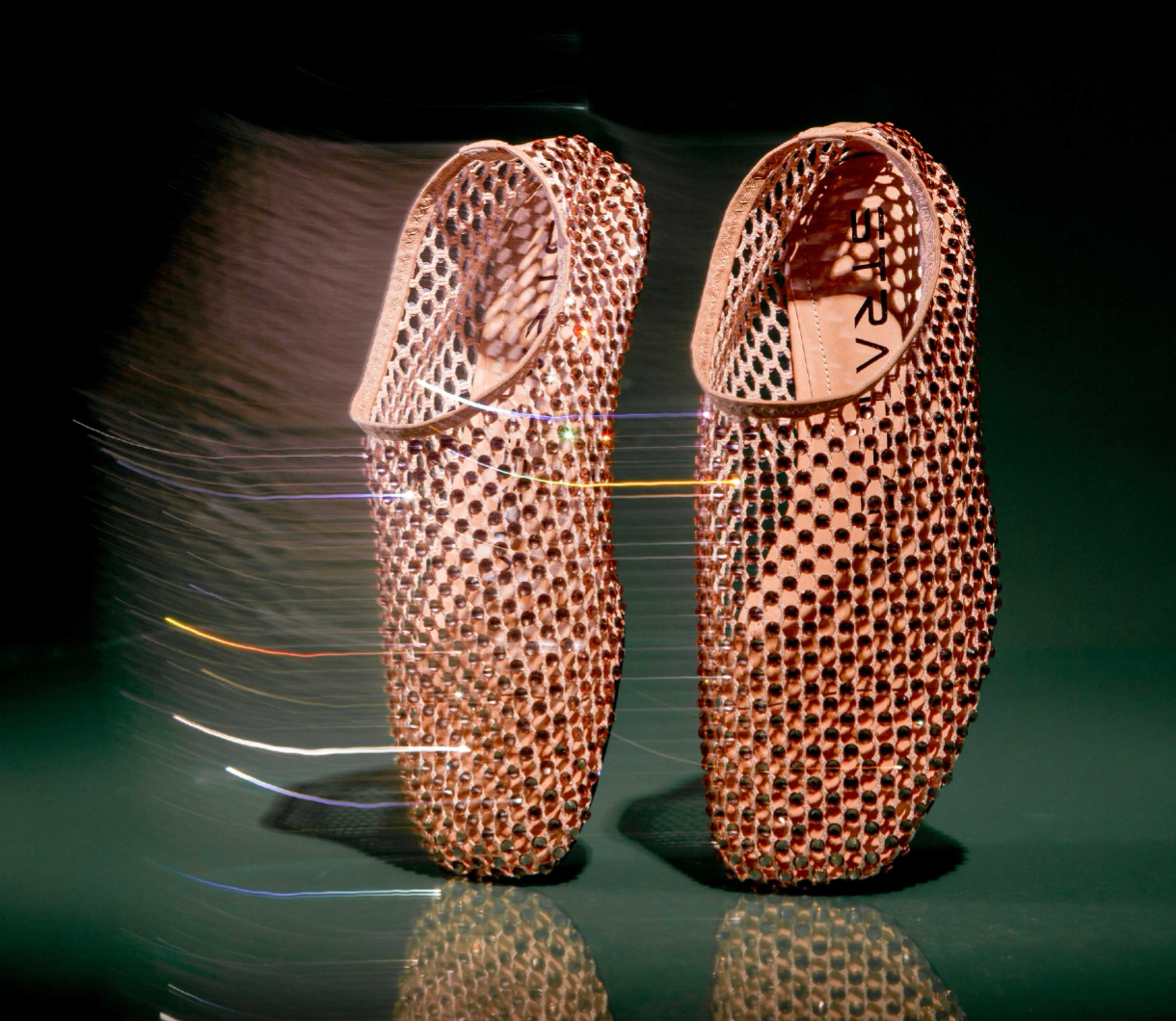 Flat Ballerina Bijoux 011 | Sand Strass