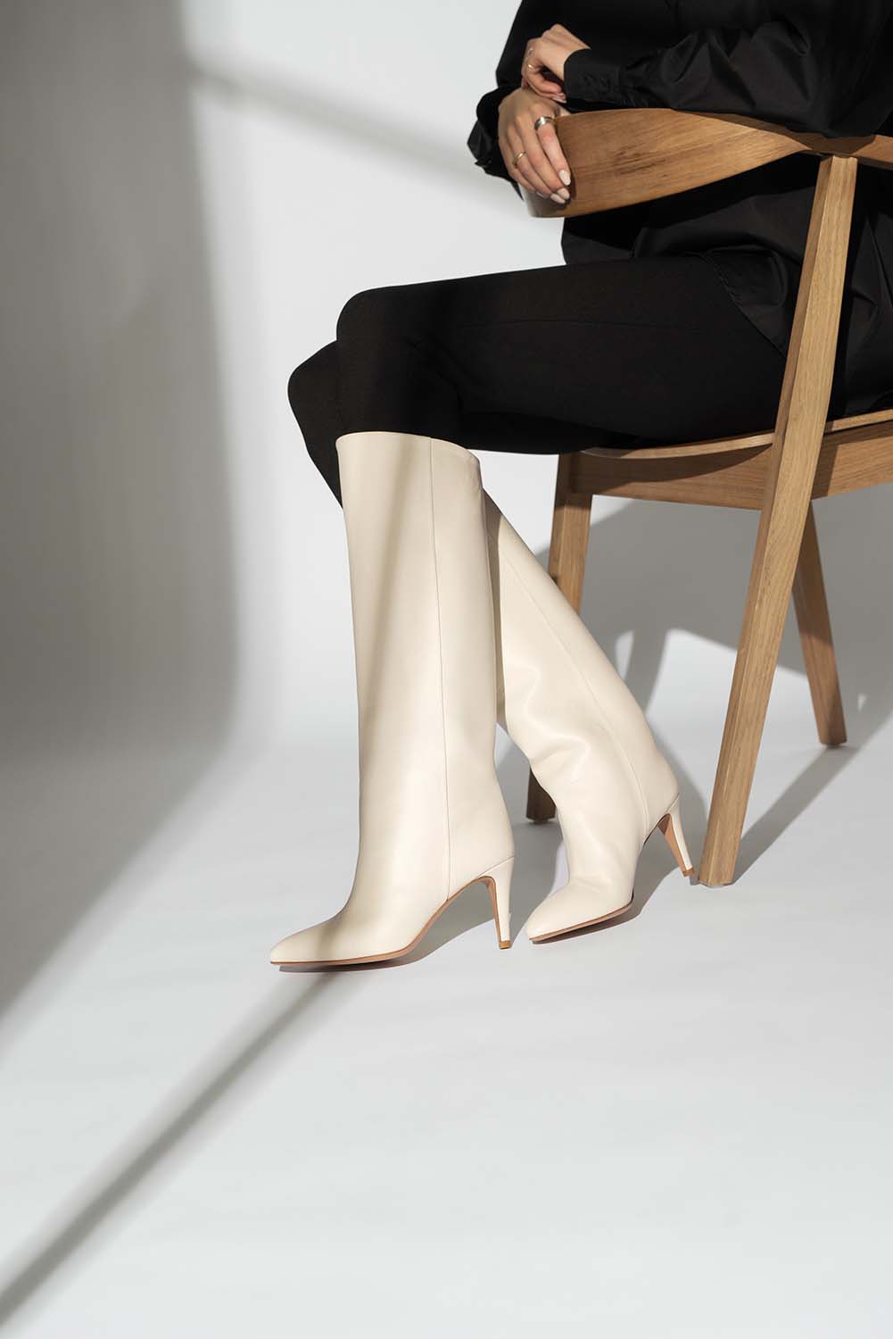 High Boot Stella | White Nappa Leather