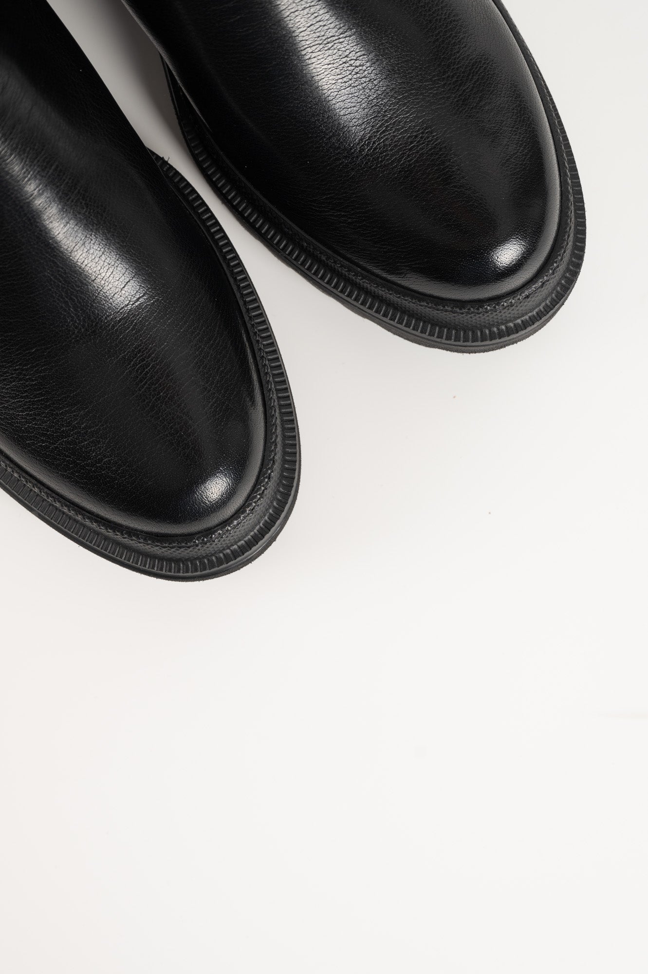 Shearling Boot Umbra | Black Buffalo Leather