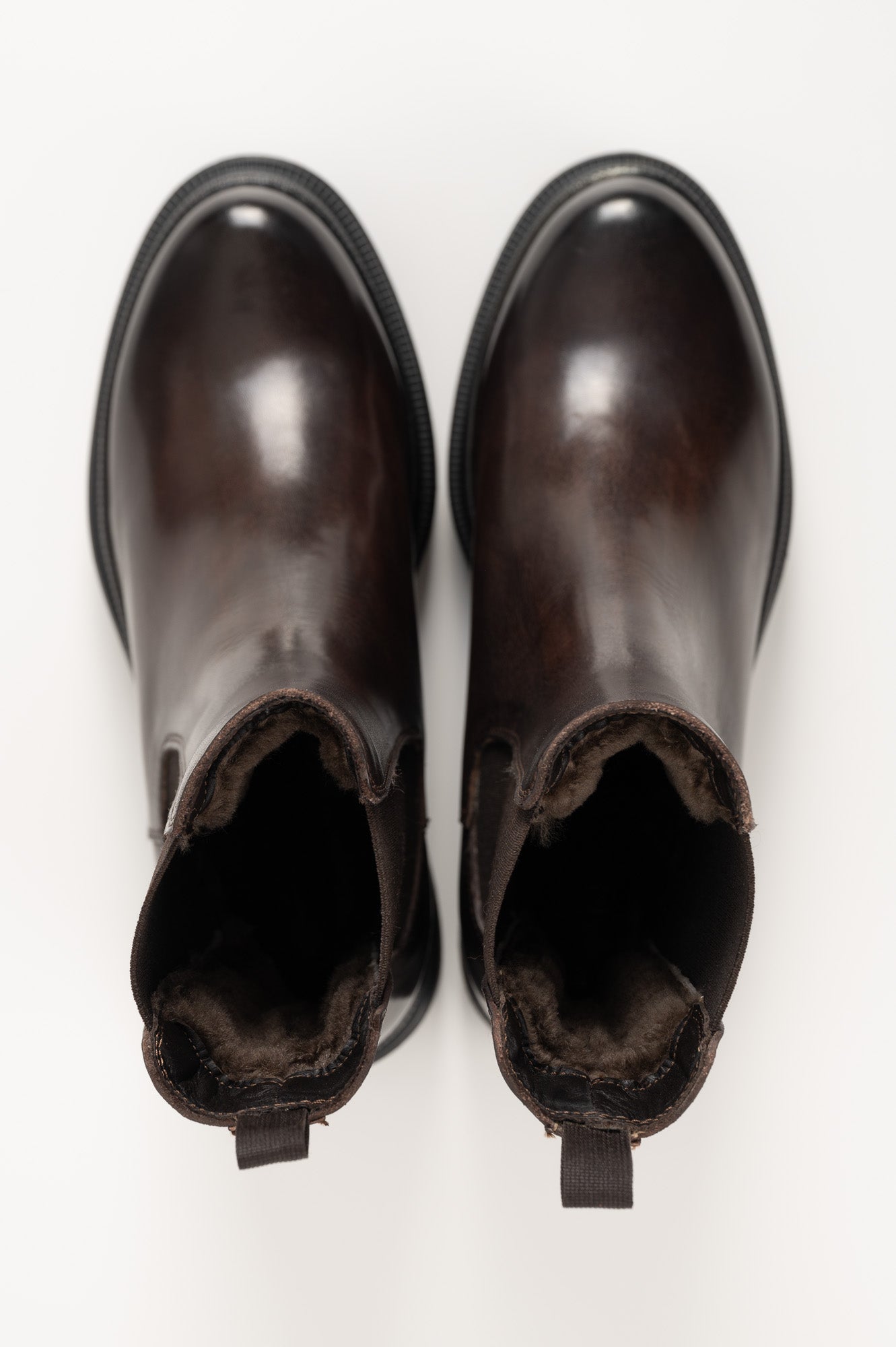 Shearling Boot Umbra | Brown Buffalo Leather