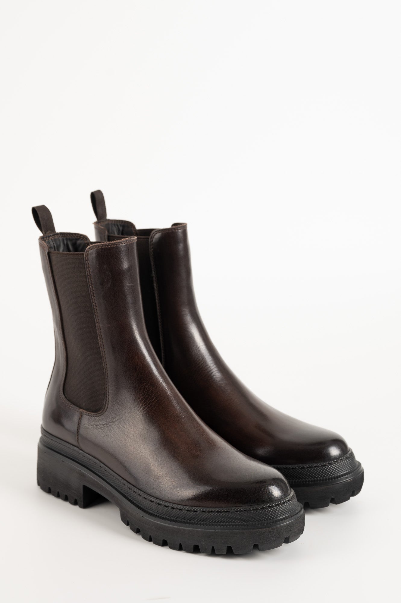 Shearling Boot Umbra | Brown Buffalo Leather