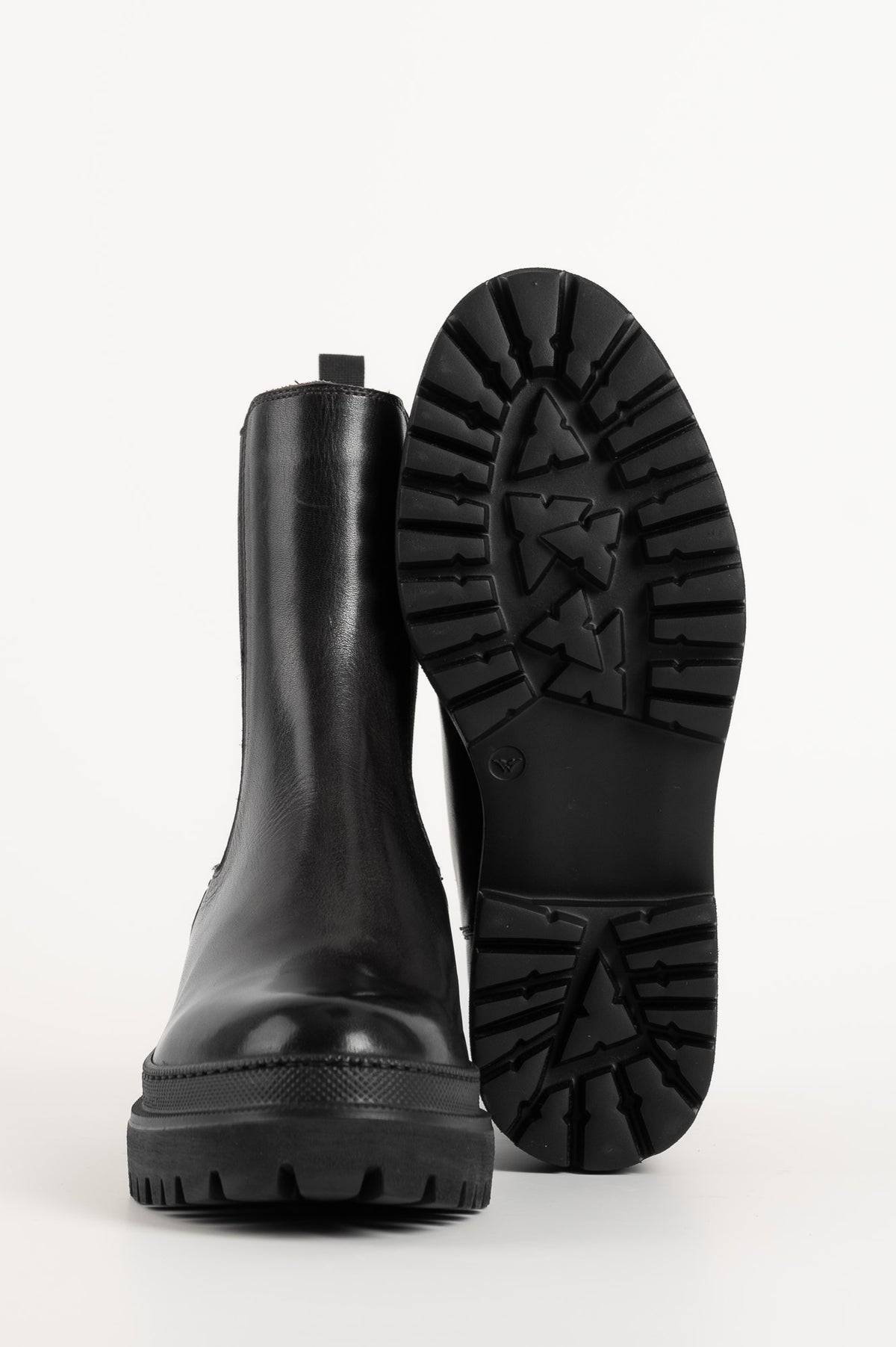 Shearling Boot Umbra | Black Buffalo Leather