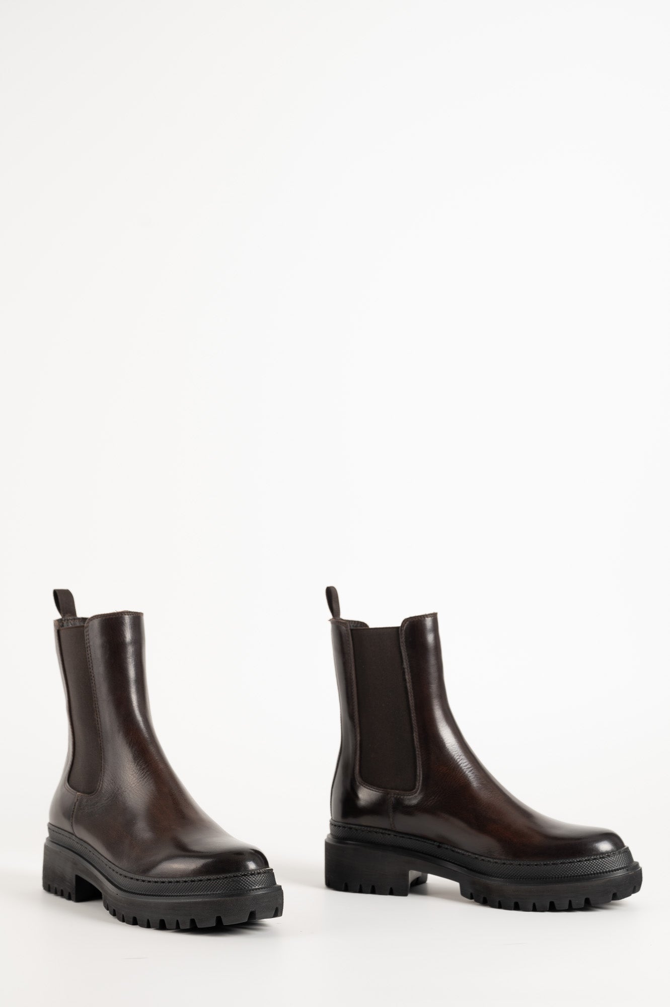 Shearling Boot Umbra | Brown Buffalo Leather