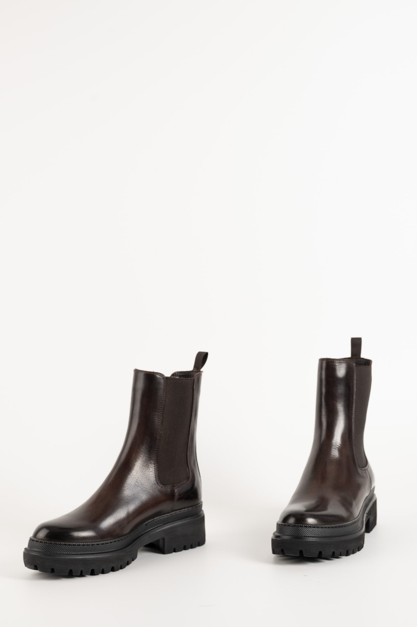 Shearling Boot Umbra | Brown Buffalo Leather