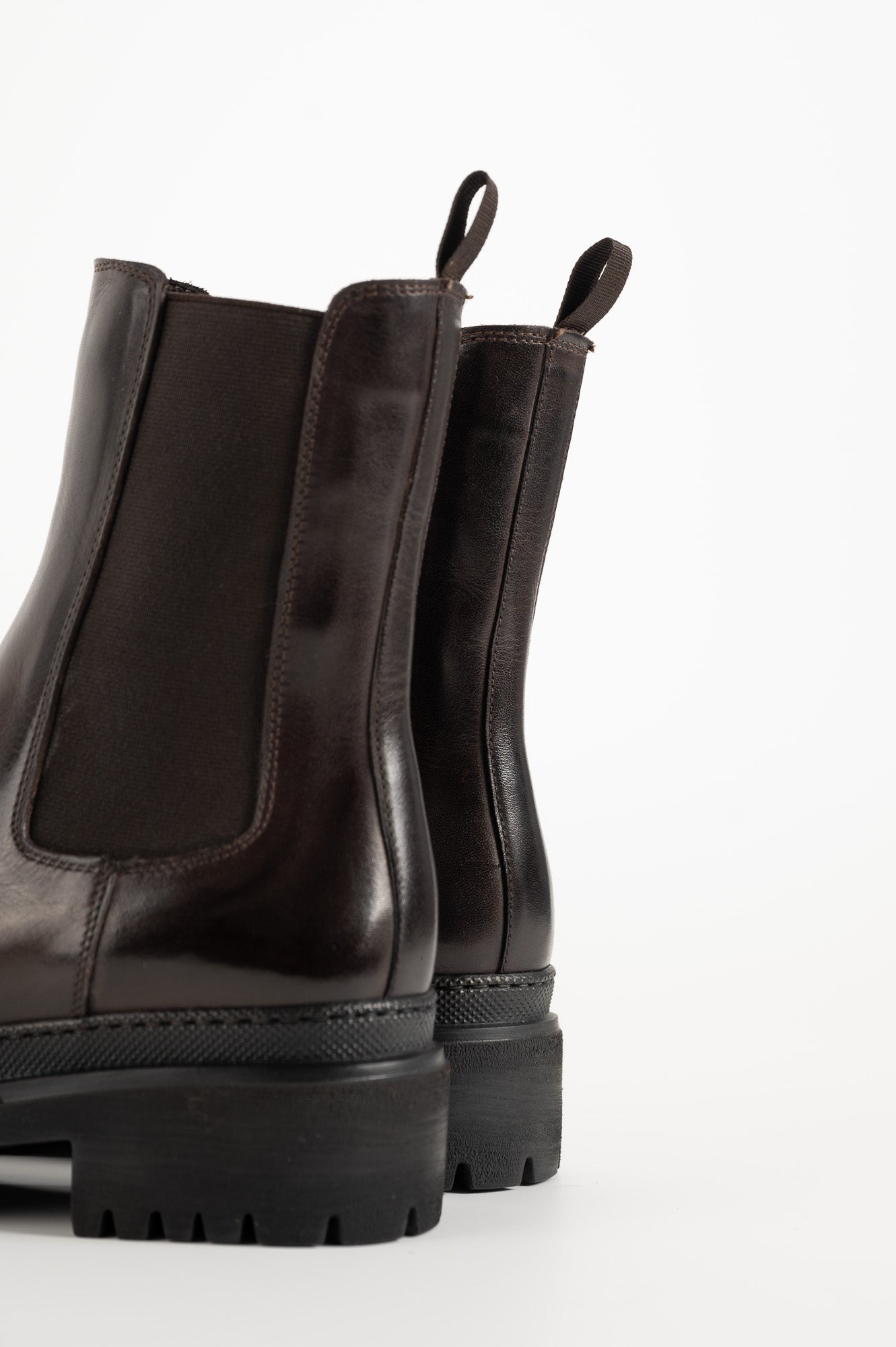Shearling Boot Umbra | Brown Buffalo Leather