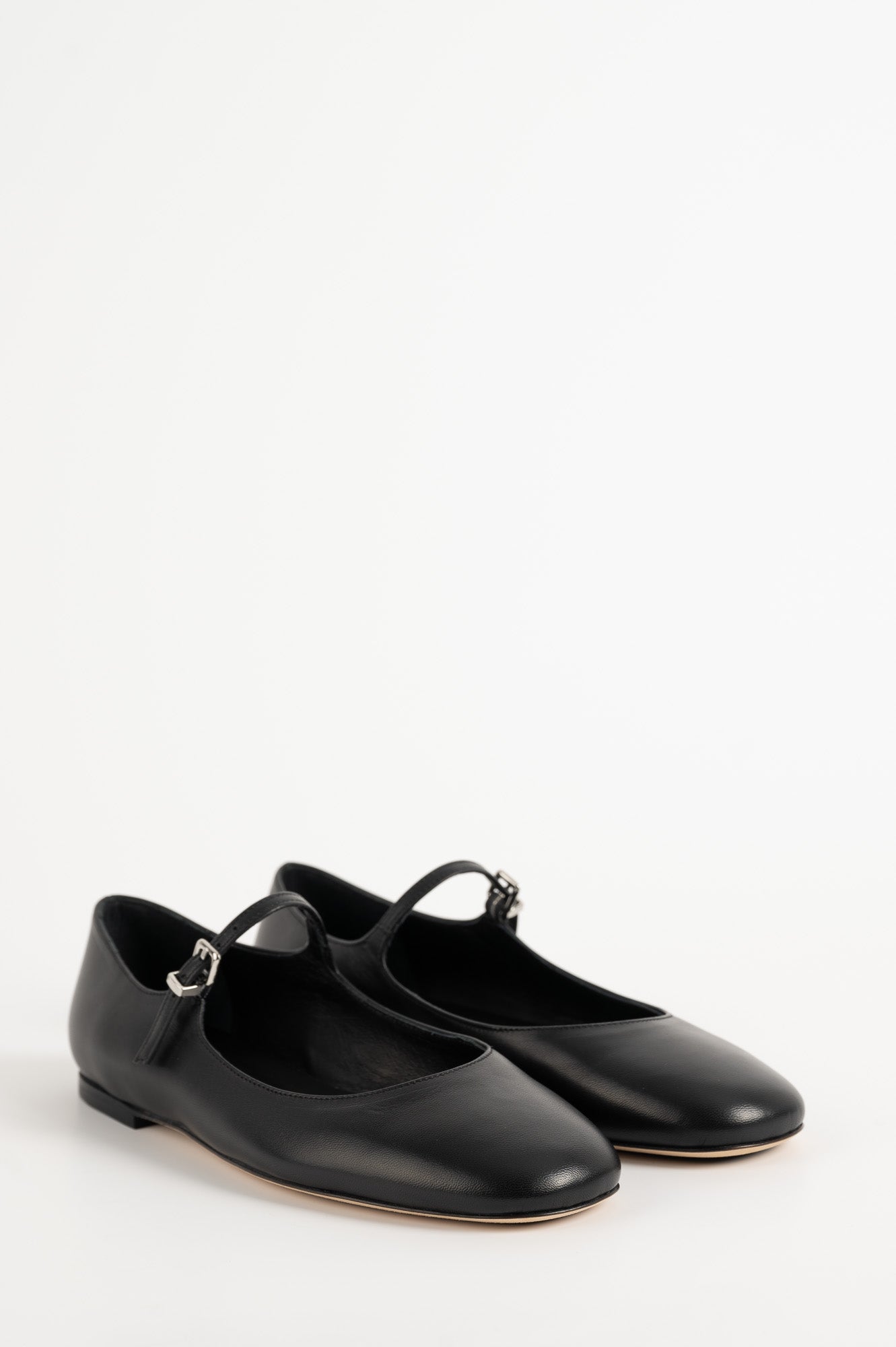 Mary Jane Flat Lily | Signature Black Calf Leather