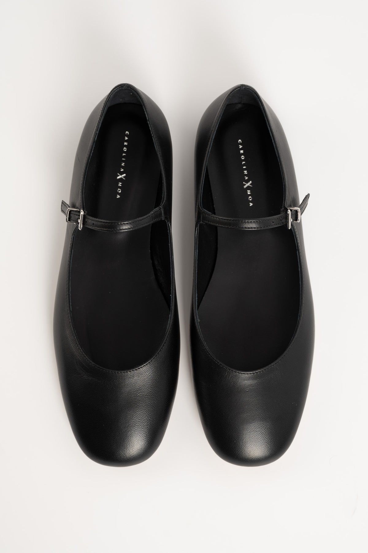 Mary Jane Flat Lily | Signature Black Calf Leather