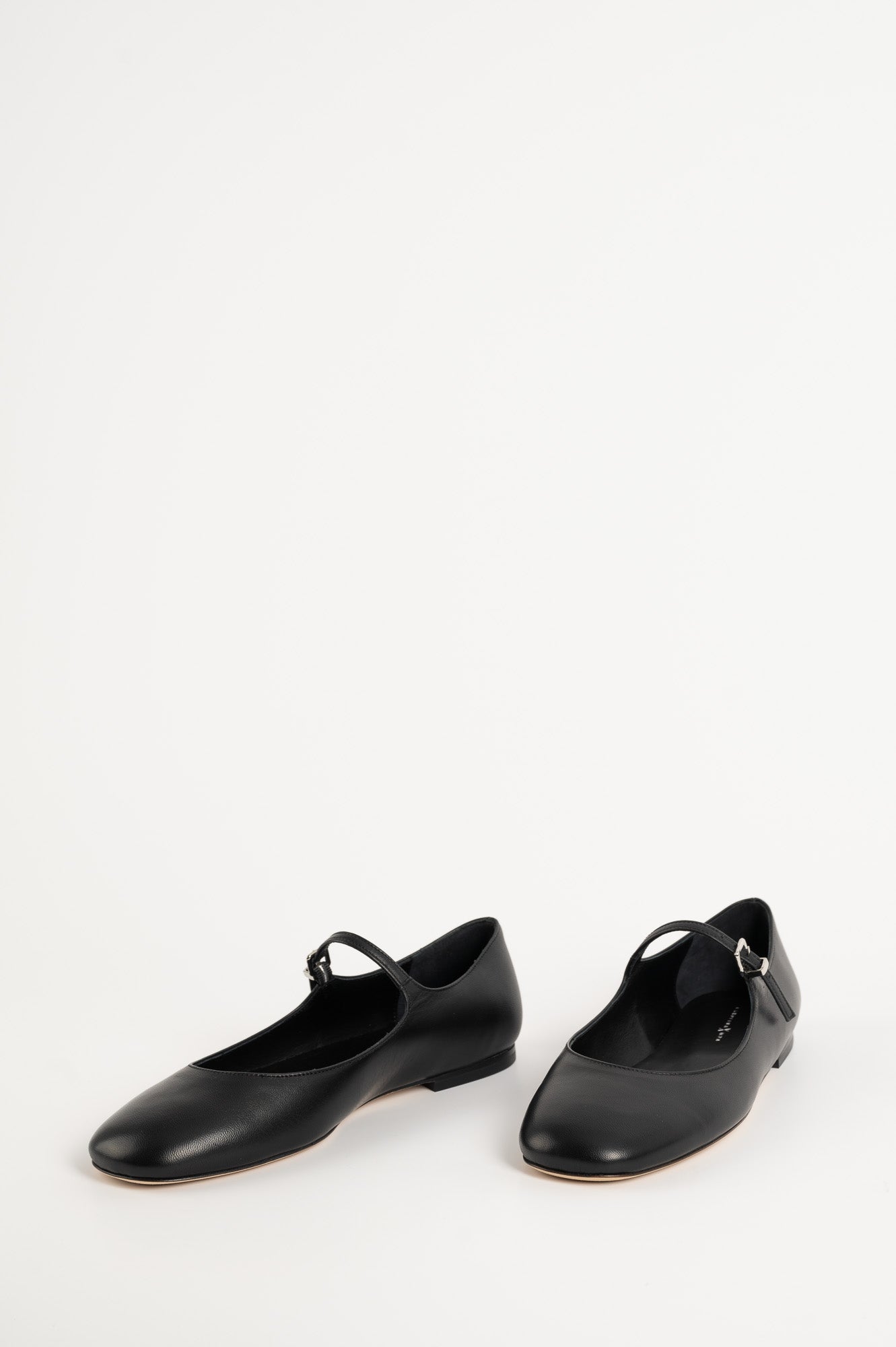 Mary Jane Flat Lily | Signature Black Calf Leather