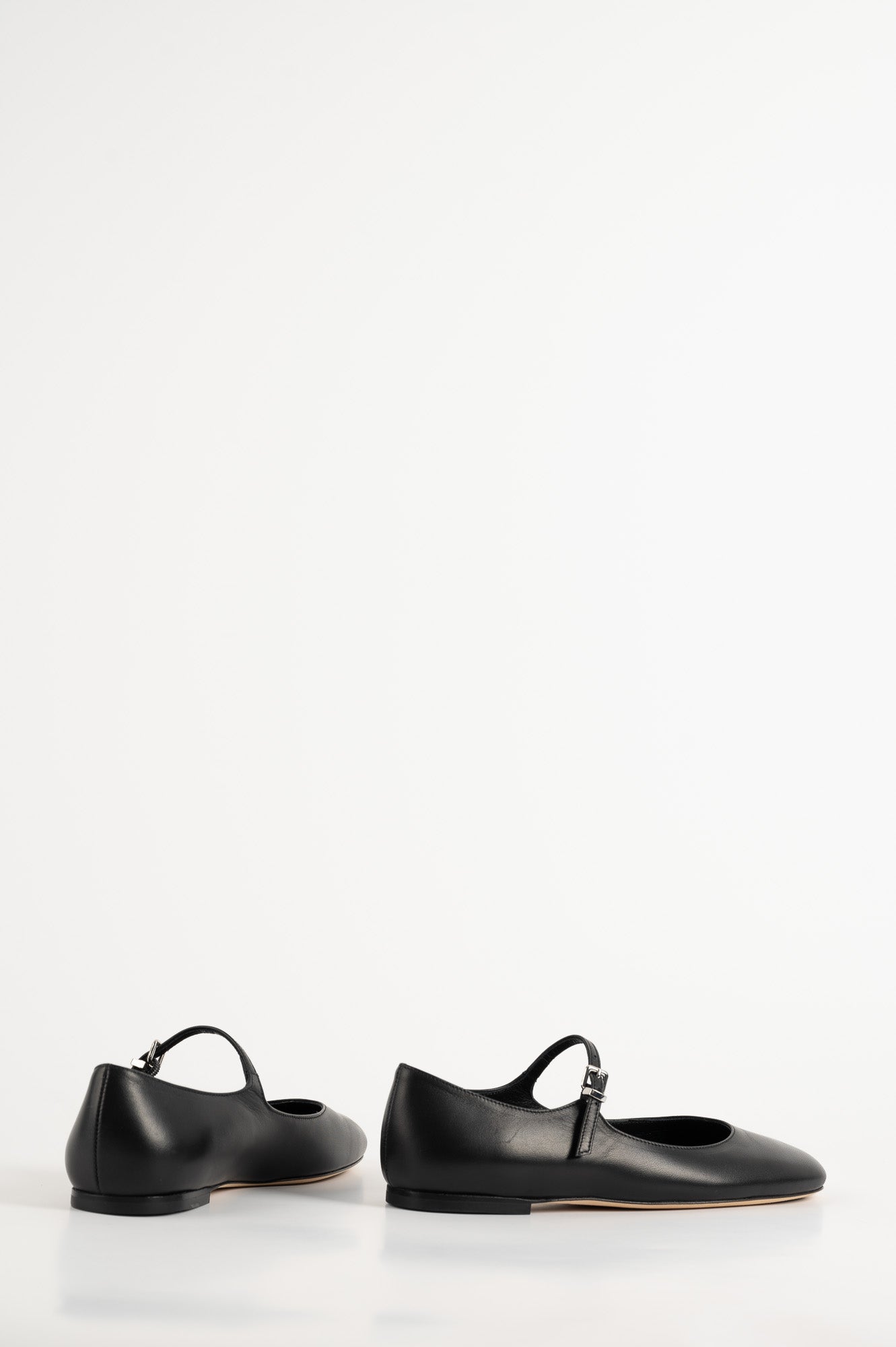 Mary Jane Flat Lily | Signature Black Calf Leather