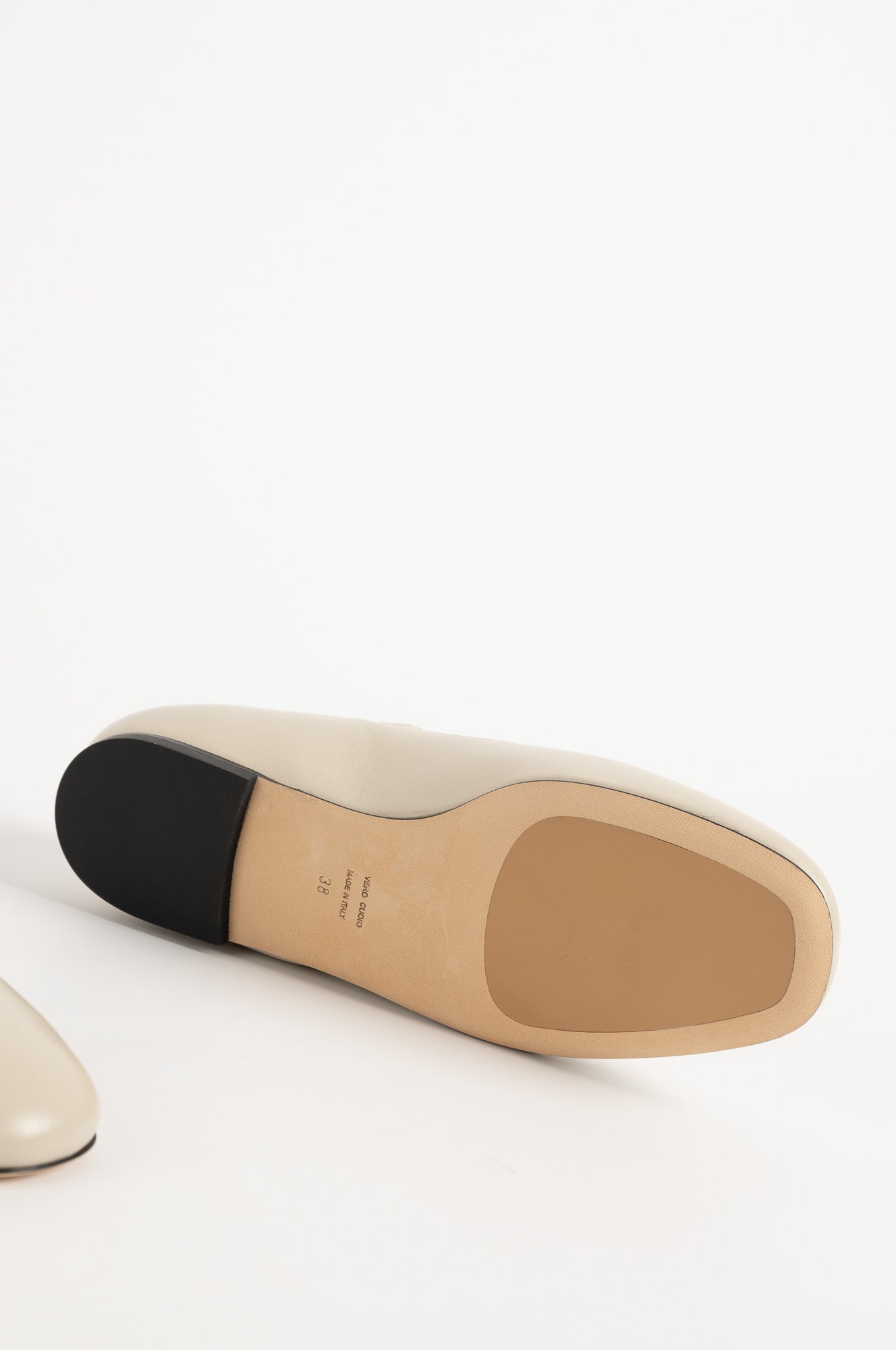 Mary Jane Flat Lily | Ivory White Calf Leather