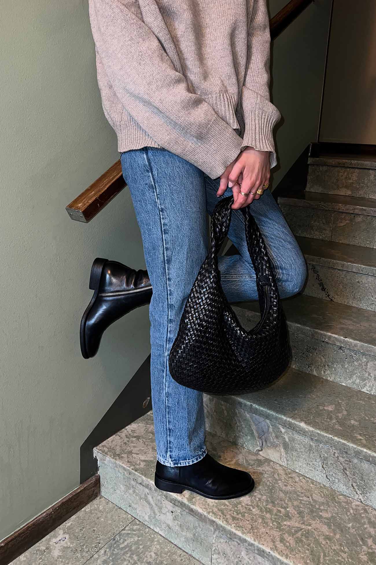 Zipper Boot Salice | Black Calf Leather