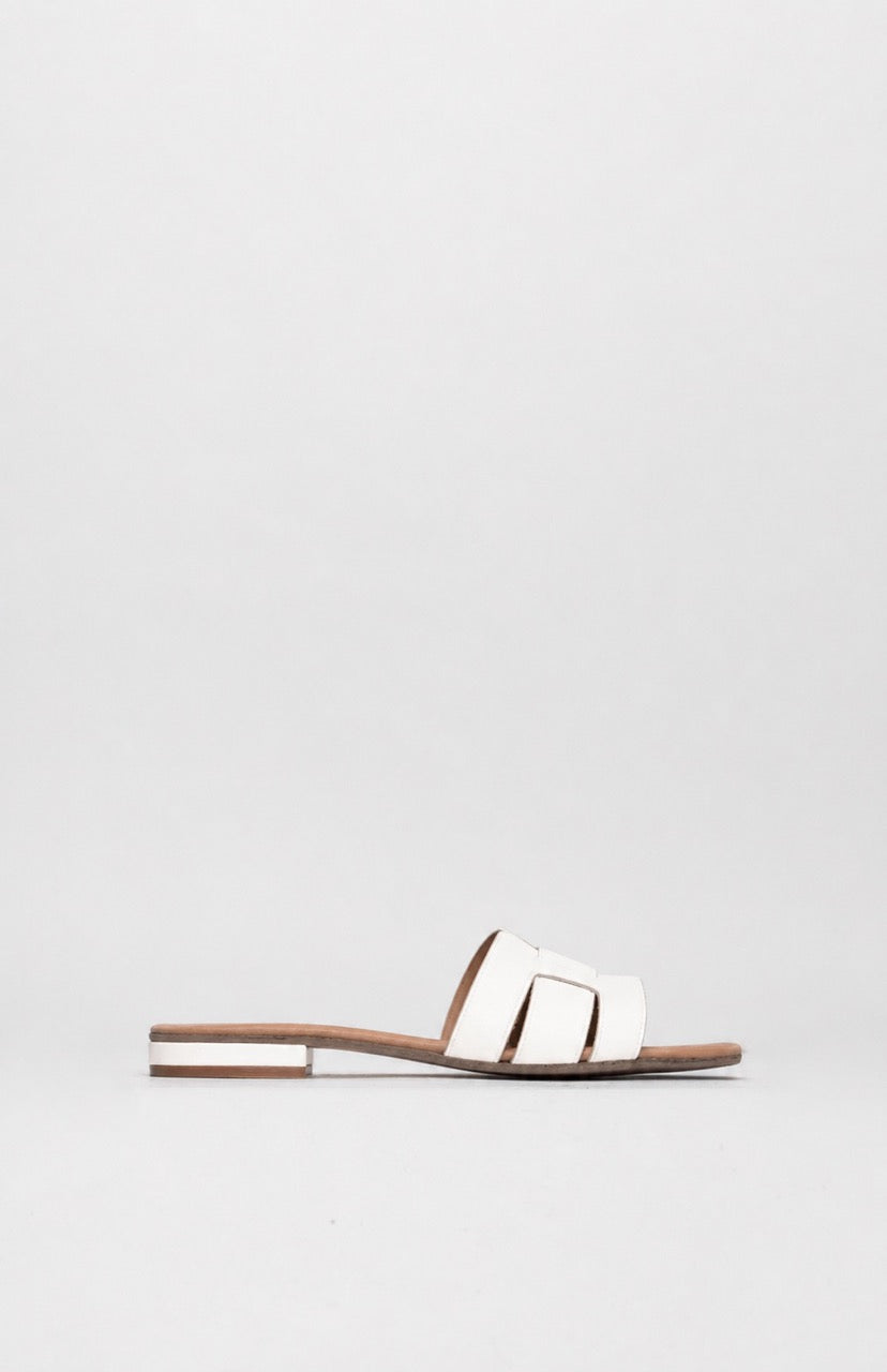 Flat Sandal Assia | White Calf Leather