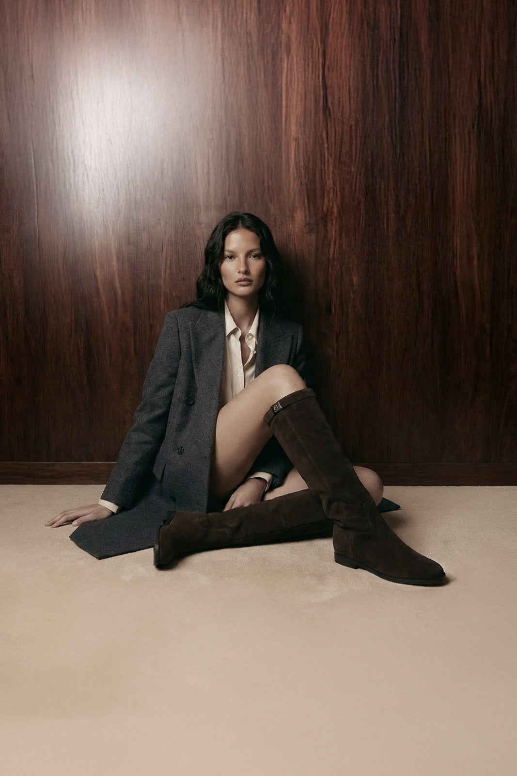 Wedge High Boot Ciolo | Brown Suede