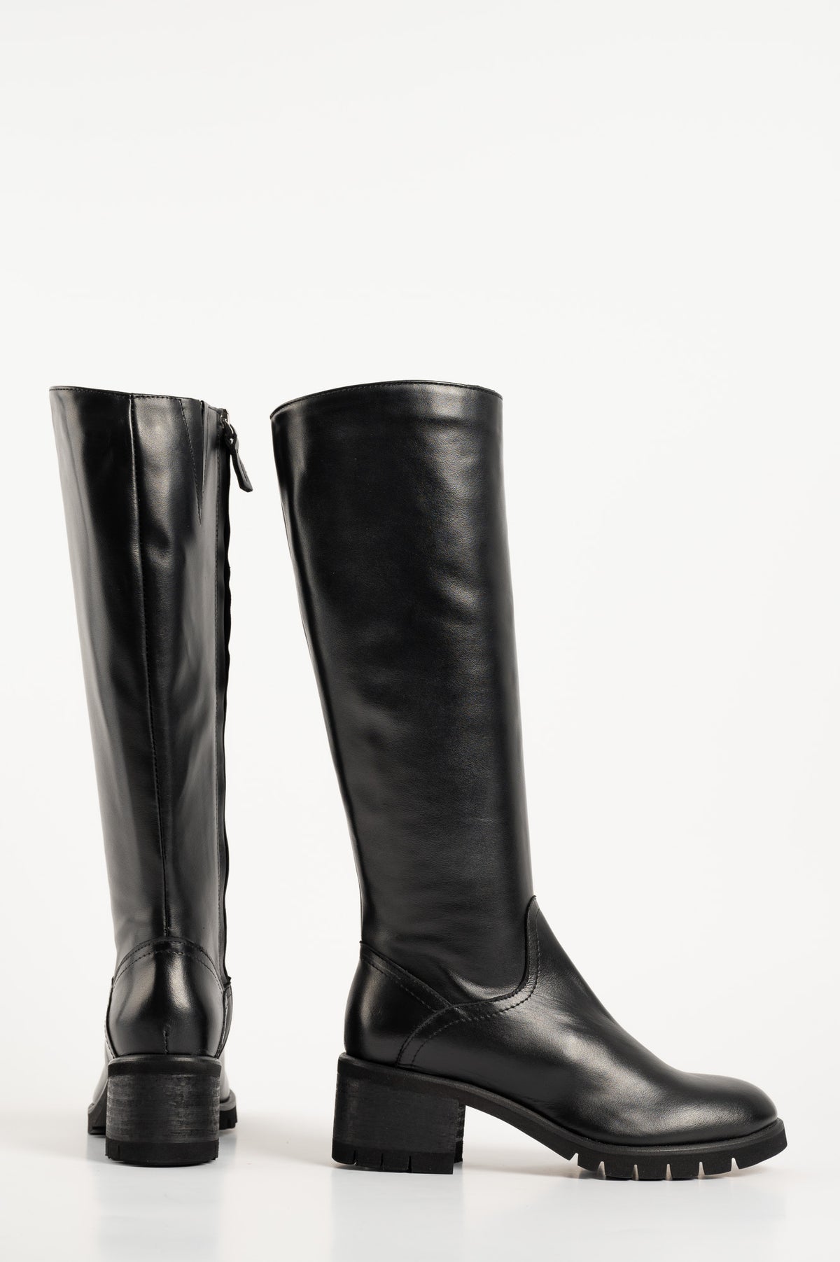 High Boot Alice | Black Buffalo Leather