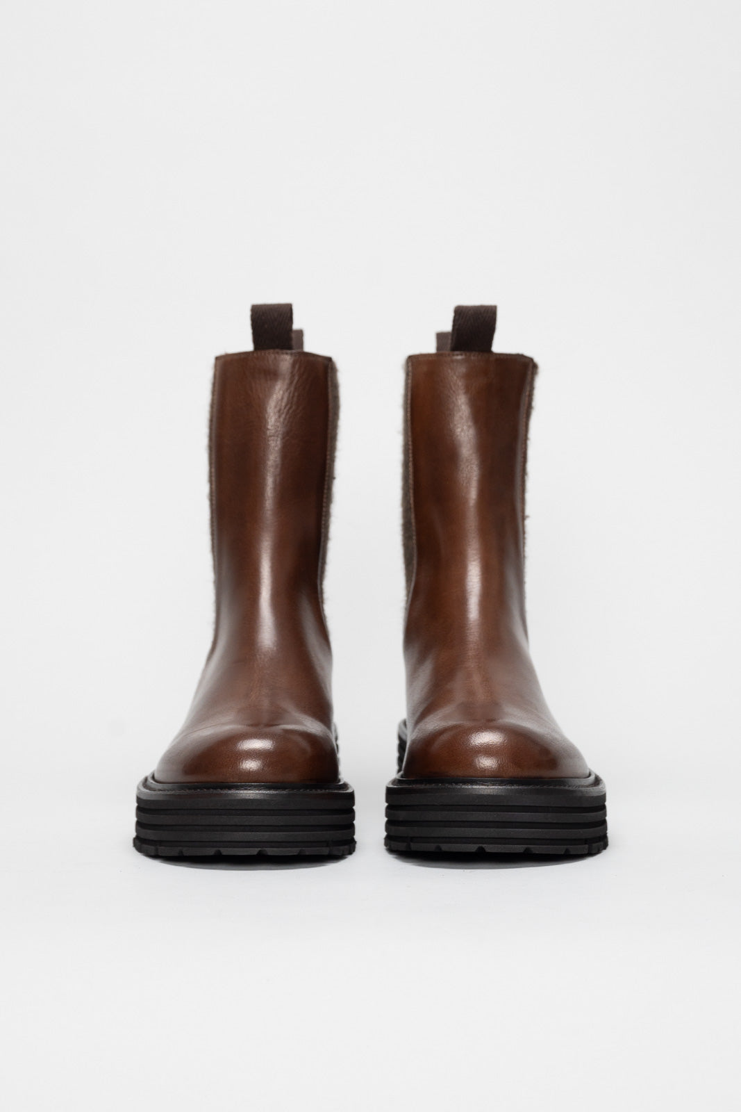 Combat Boot Ginevra | Cognac Buffalo Leather