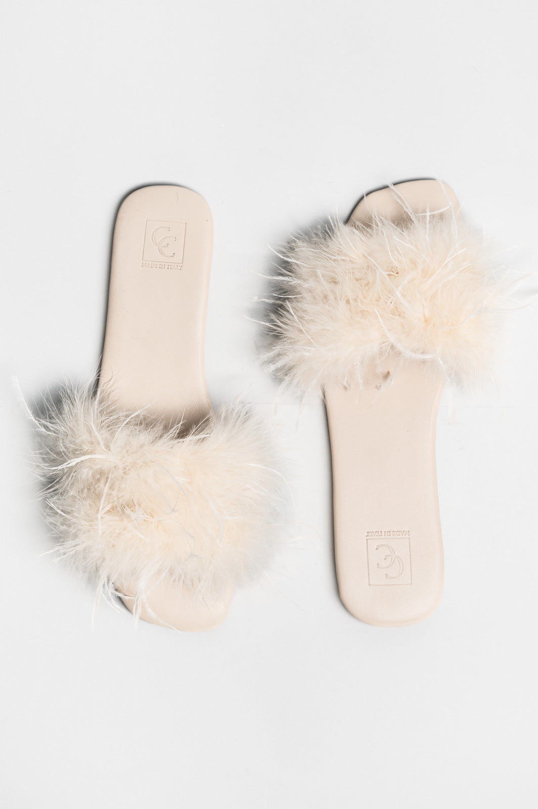 Flat Sandal Louise | Linen Beige Nappa Leather