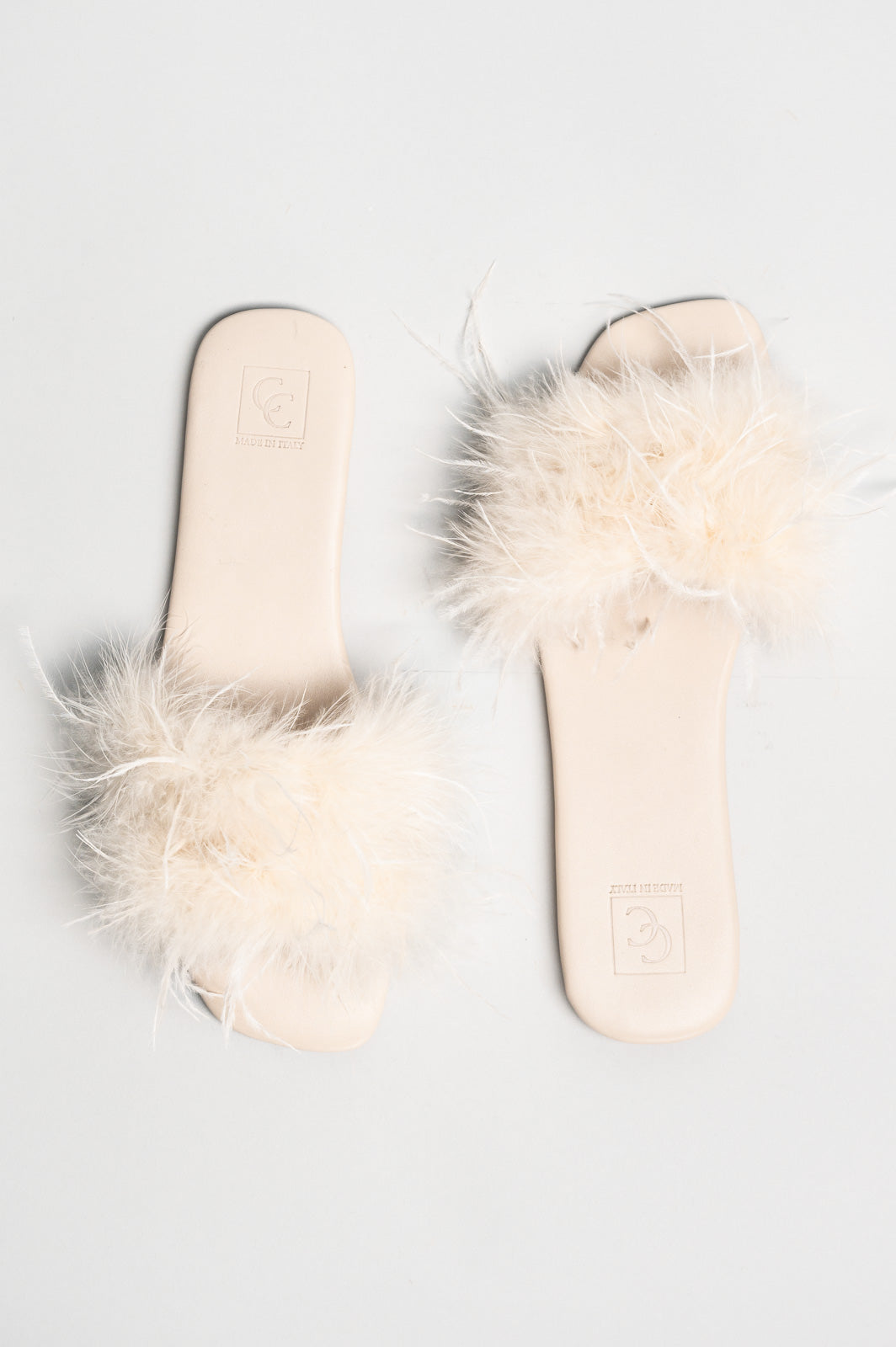 Flat Sandal Louise | Linen Beige Nappa Leather