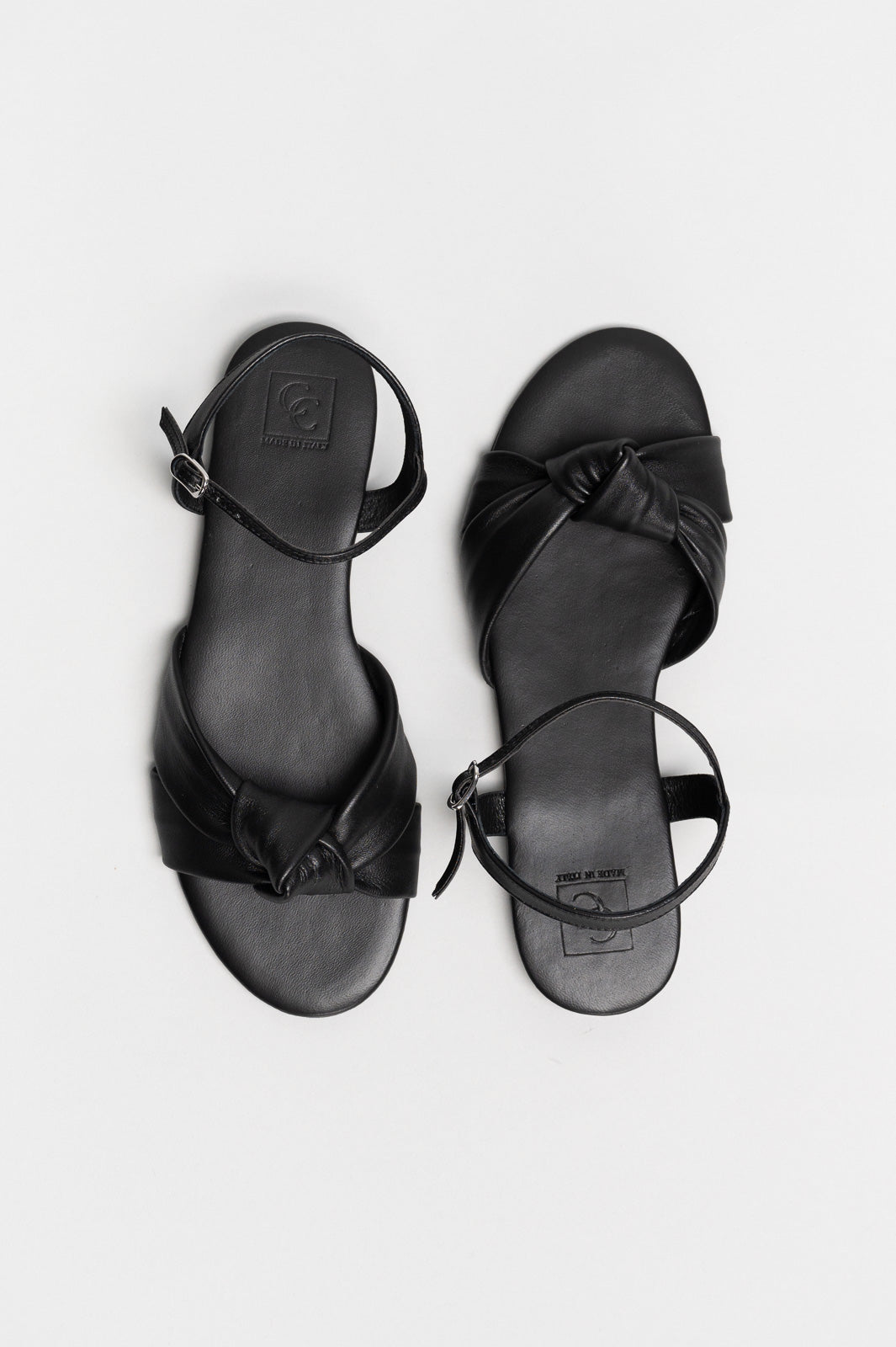 Ankle-Strap Sandal Lola | Deep Black Nappa Leather