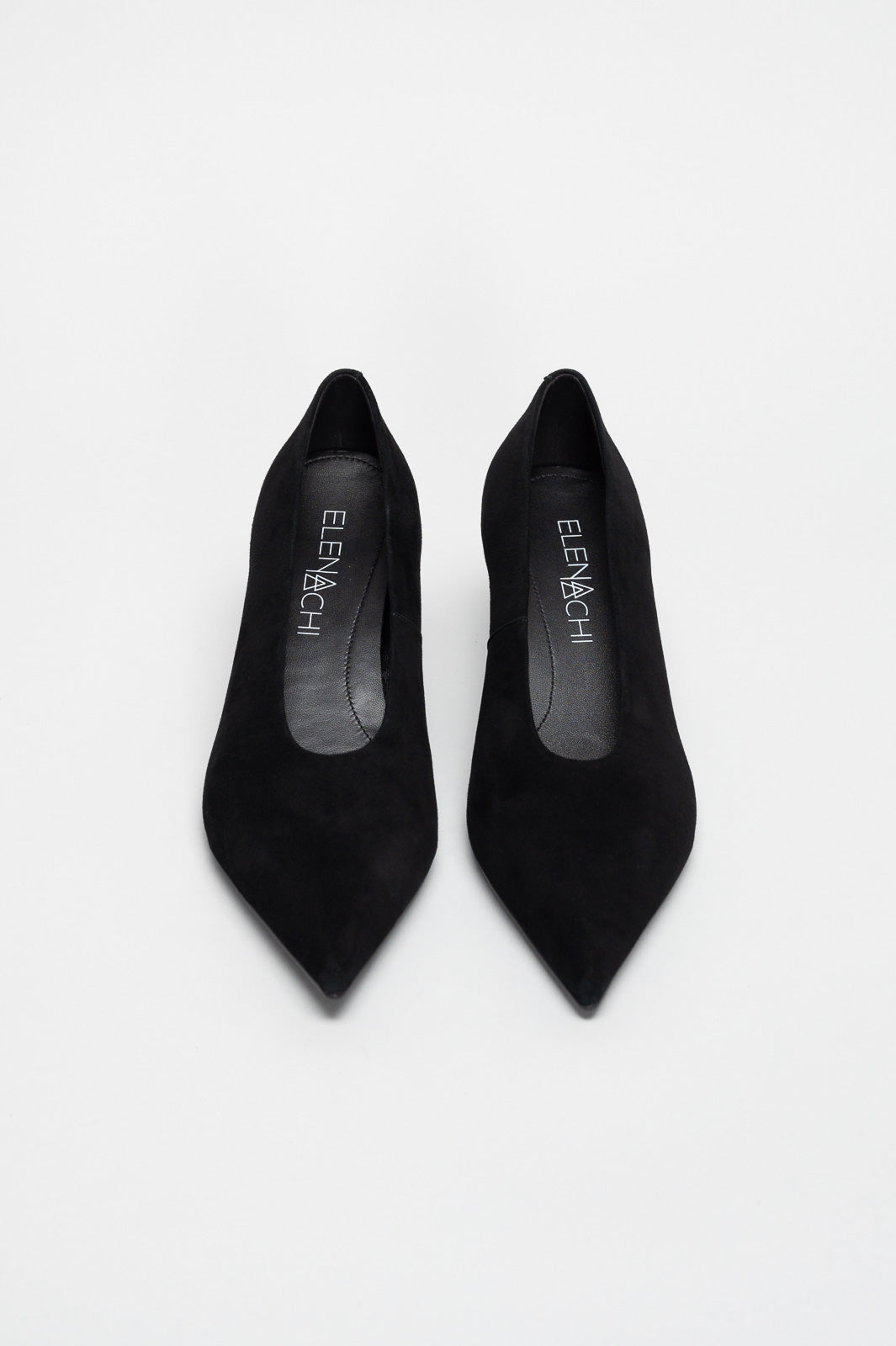 Kitten-Heeled Pump Lexi | Deep Black Soft Suede