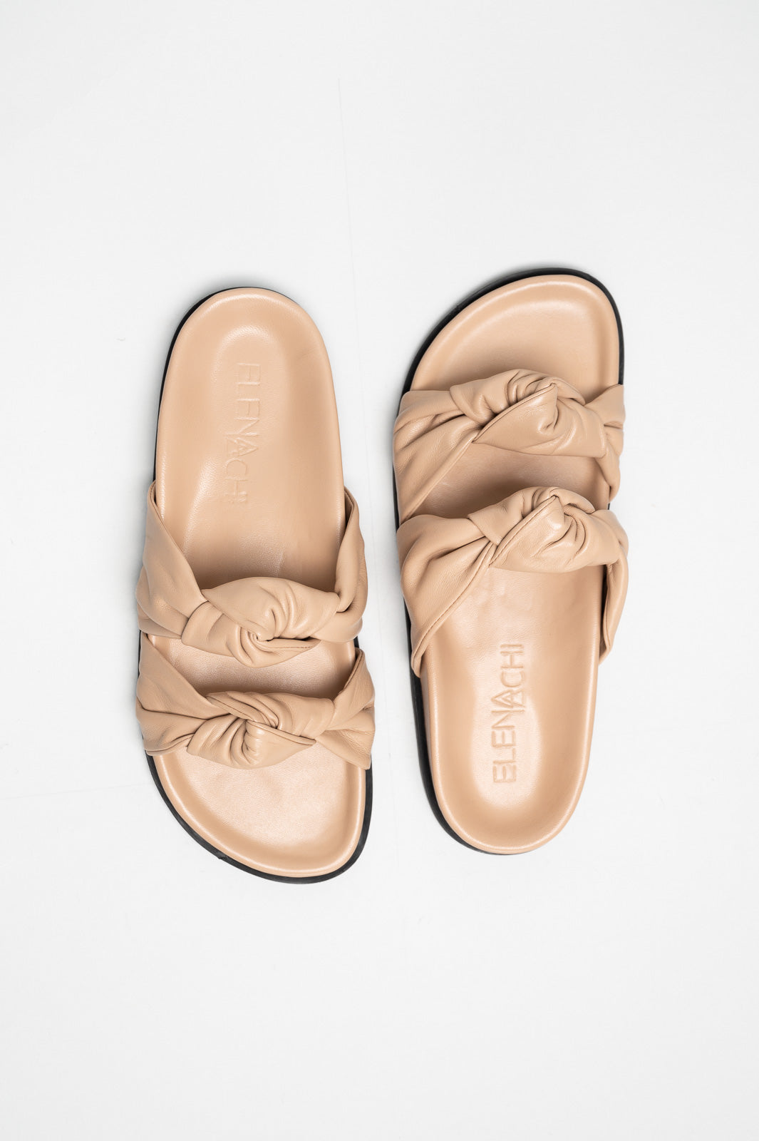 Knot Sandal Celinea | Nude Beige Nappa Leather