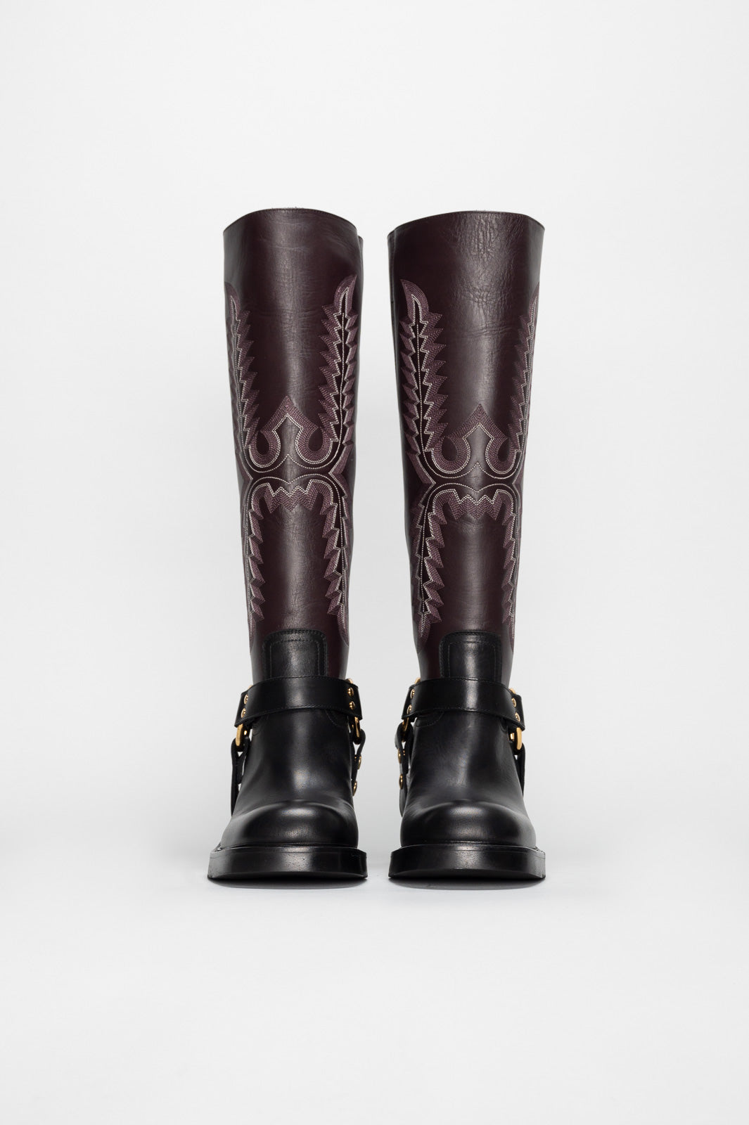Pull-On High Boot Awake | Plum Purple Soft Calf Leather