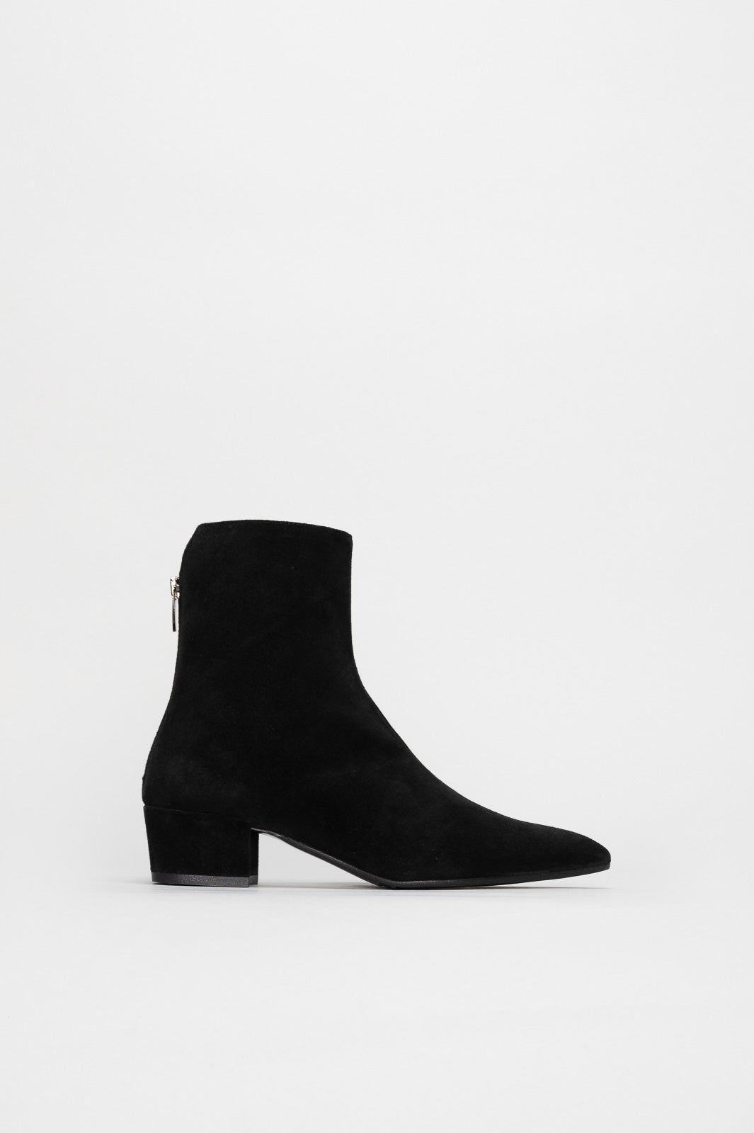 Heeled Boot Diva | Deep Black Suede