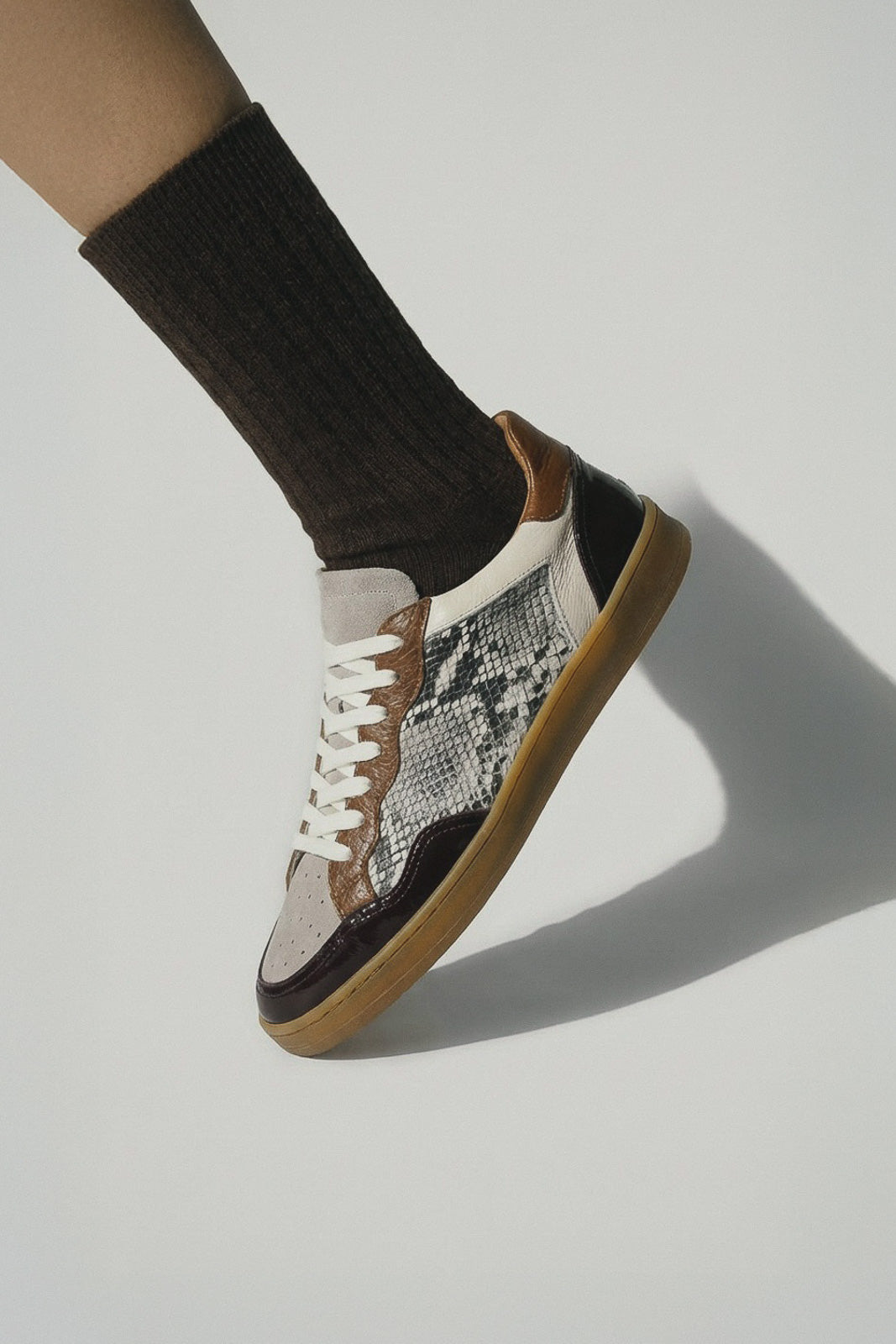 Low-Top Sneaker Giada | Snake Embossed Calf Leather