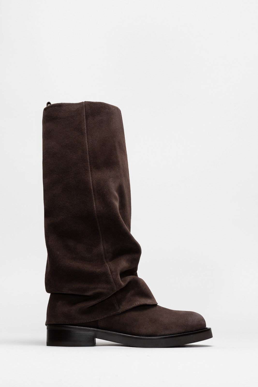 Fold-over Boot Dreya | Rustic Brown Suede