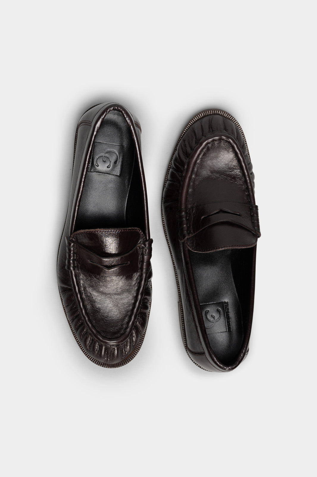Ruched Loafer Gigi | Bordeaux Nappa Leather