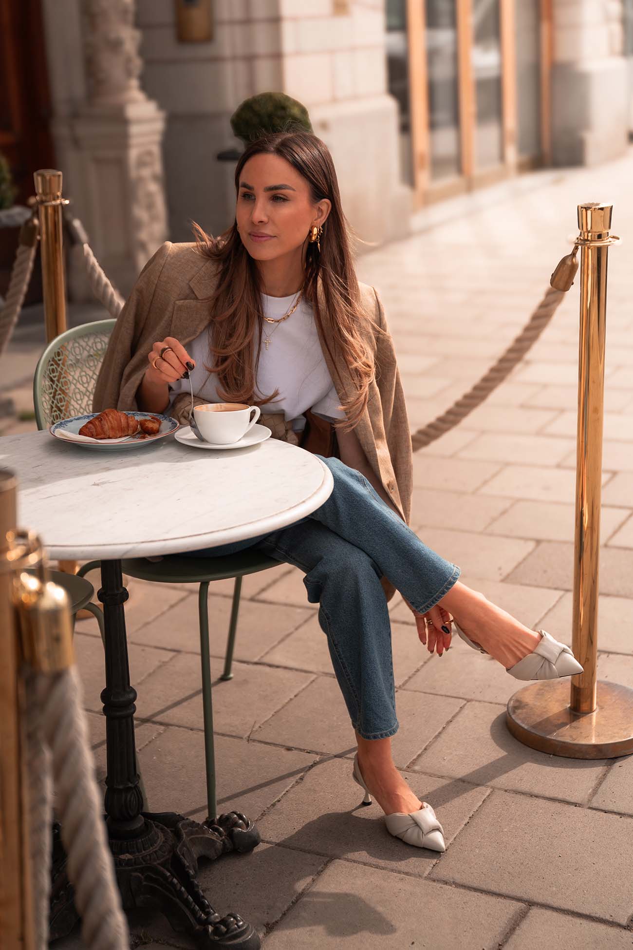 Slingback Pump Rebecca 502 | Vitt Skinn