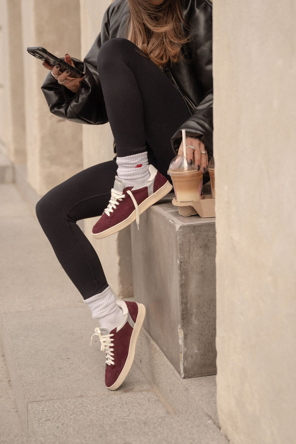Sneaker Ani 300 | Burgundy Suede