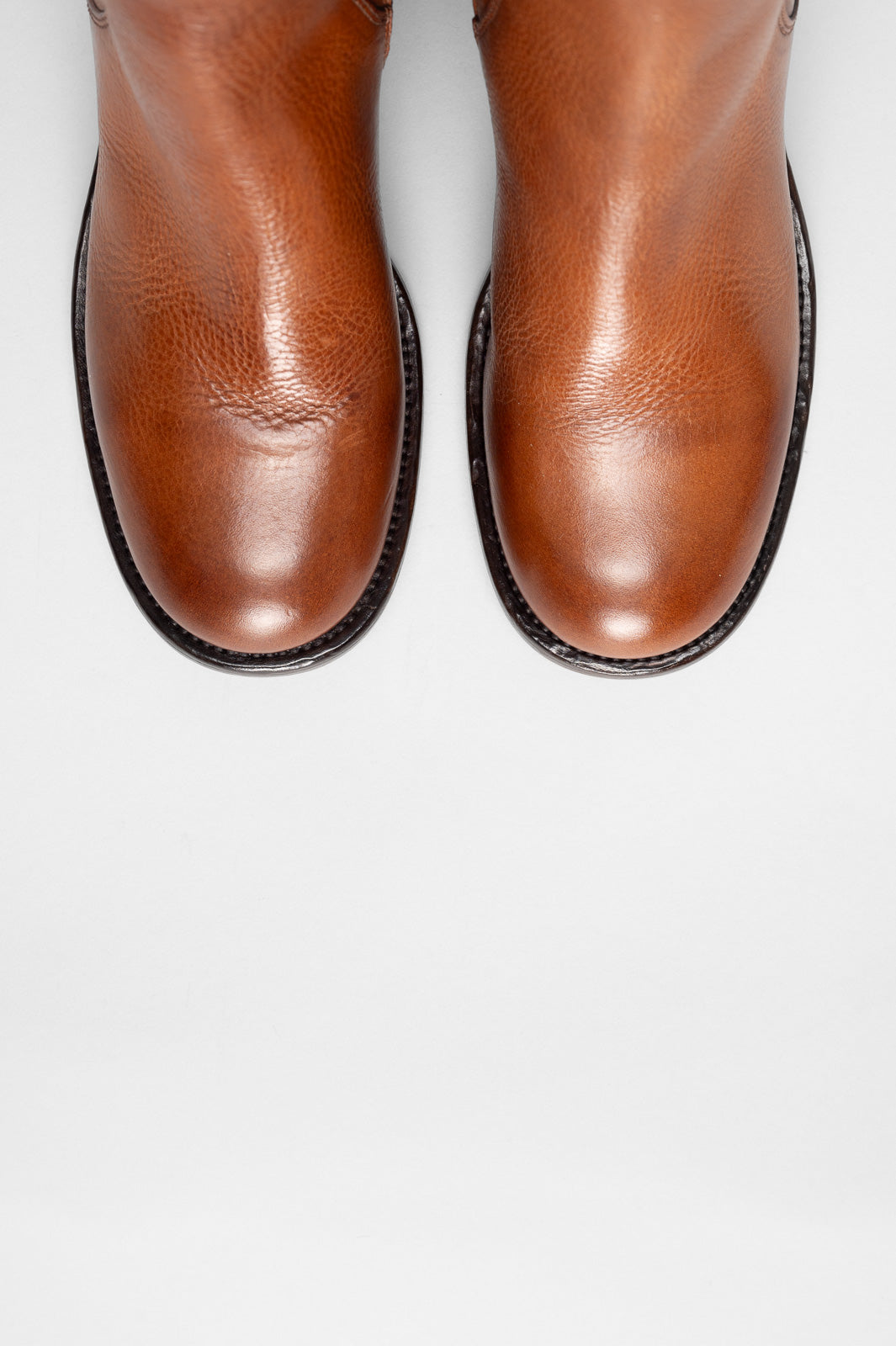 Heeled Boot Arizona | Cognac Brown Calf Leather