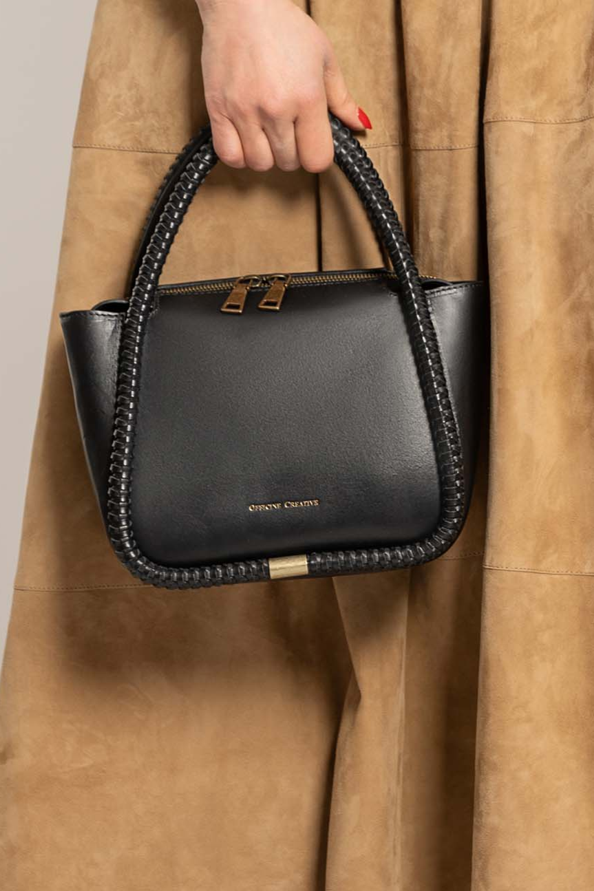 Handbag Cabala | Black Saddle Leather