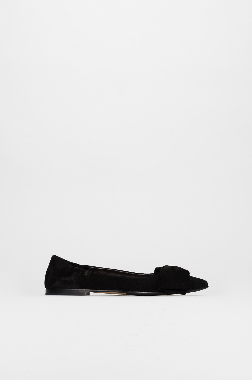 Ballet Flat Ingrid | Deep Black Soft Suede