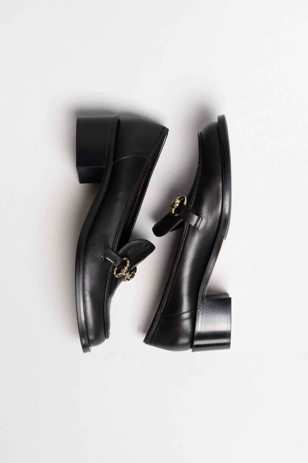 Heeled Loafer | Noble Black Nappa Leather
