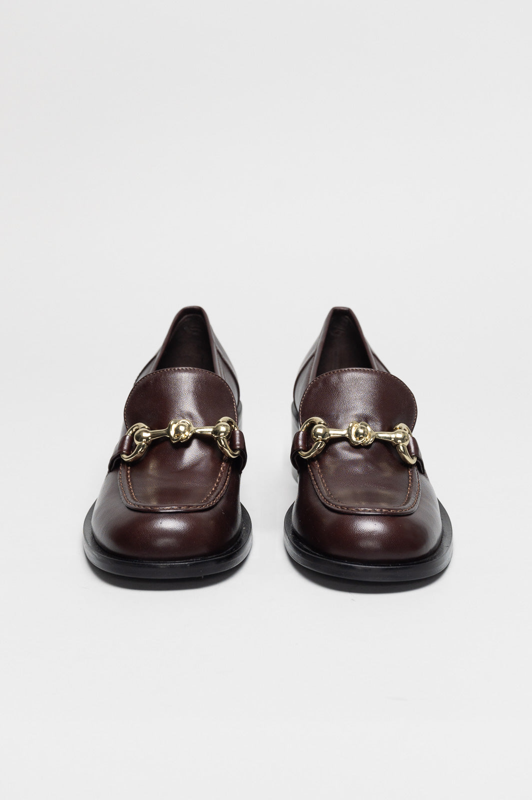 Heeled Loafer | Chocolate Brown Nappa Leather