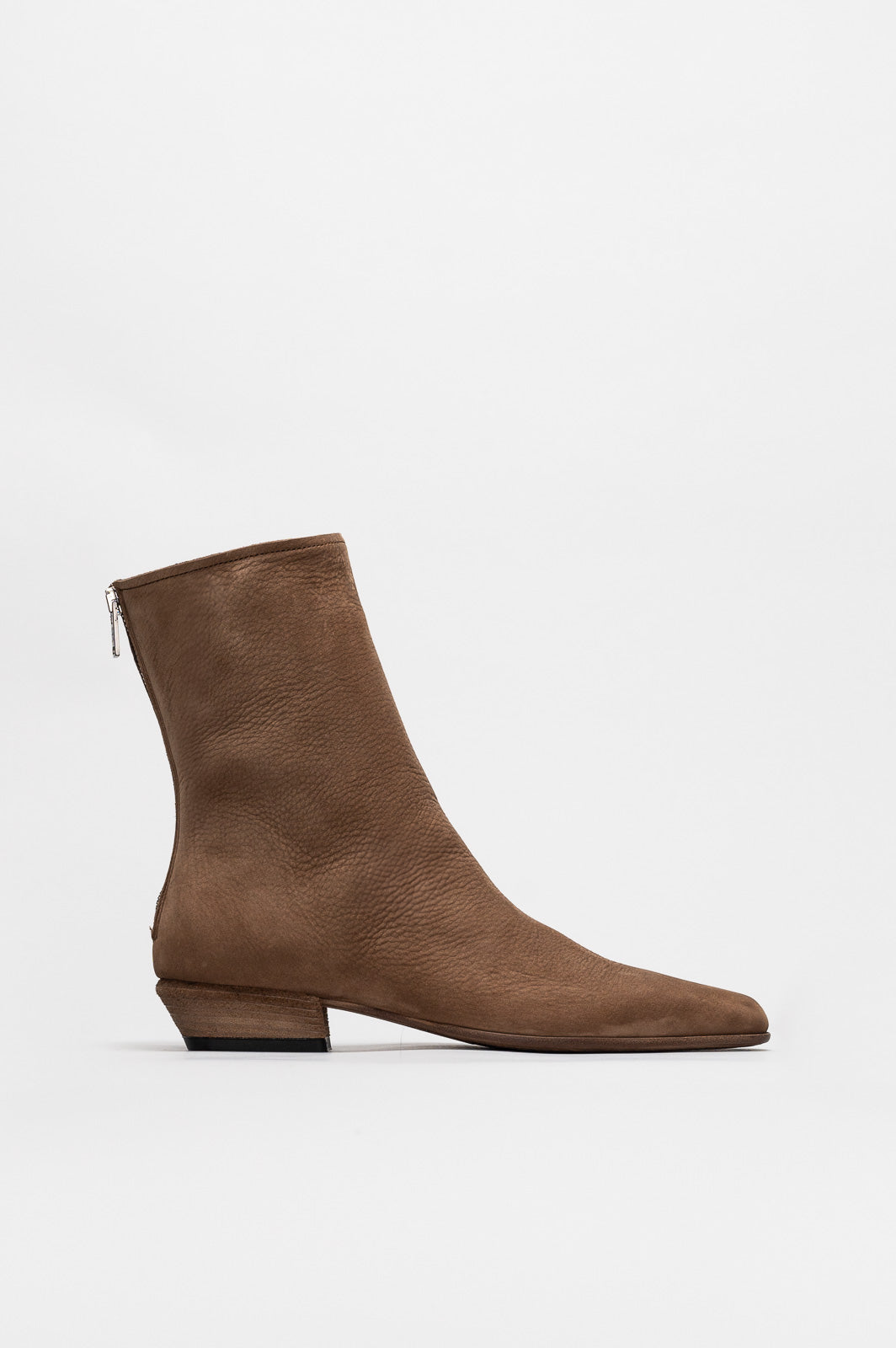 Zipper Boot Paik | Clay Taupe Nubuck