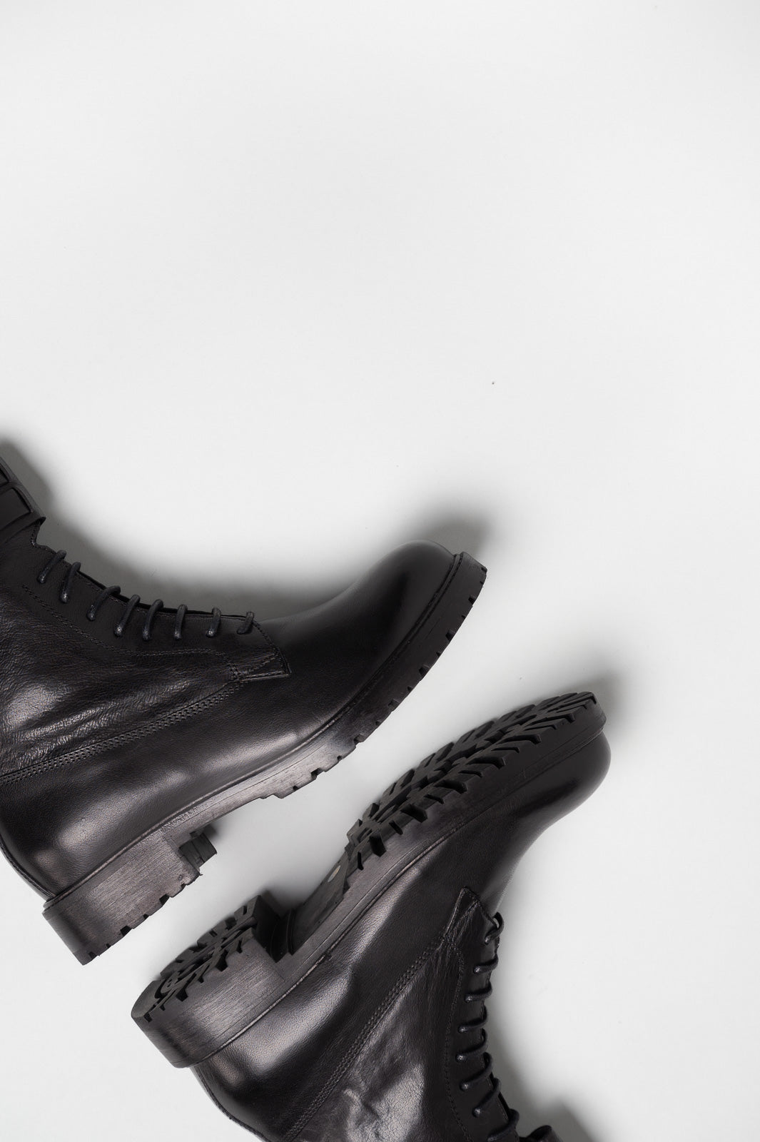 Lace-up Boot Mila | Black Calf Leather