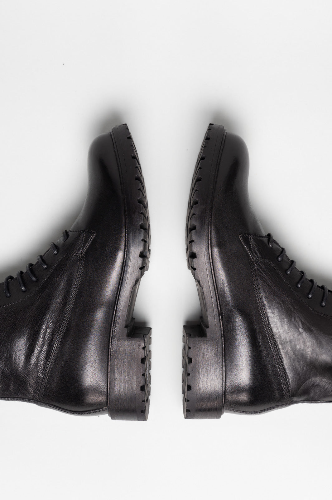 Lace-up Boot Mila | Black Calf Leather