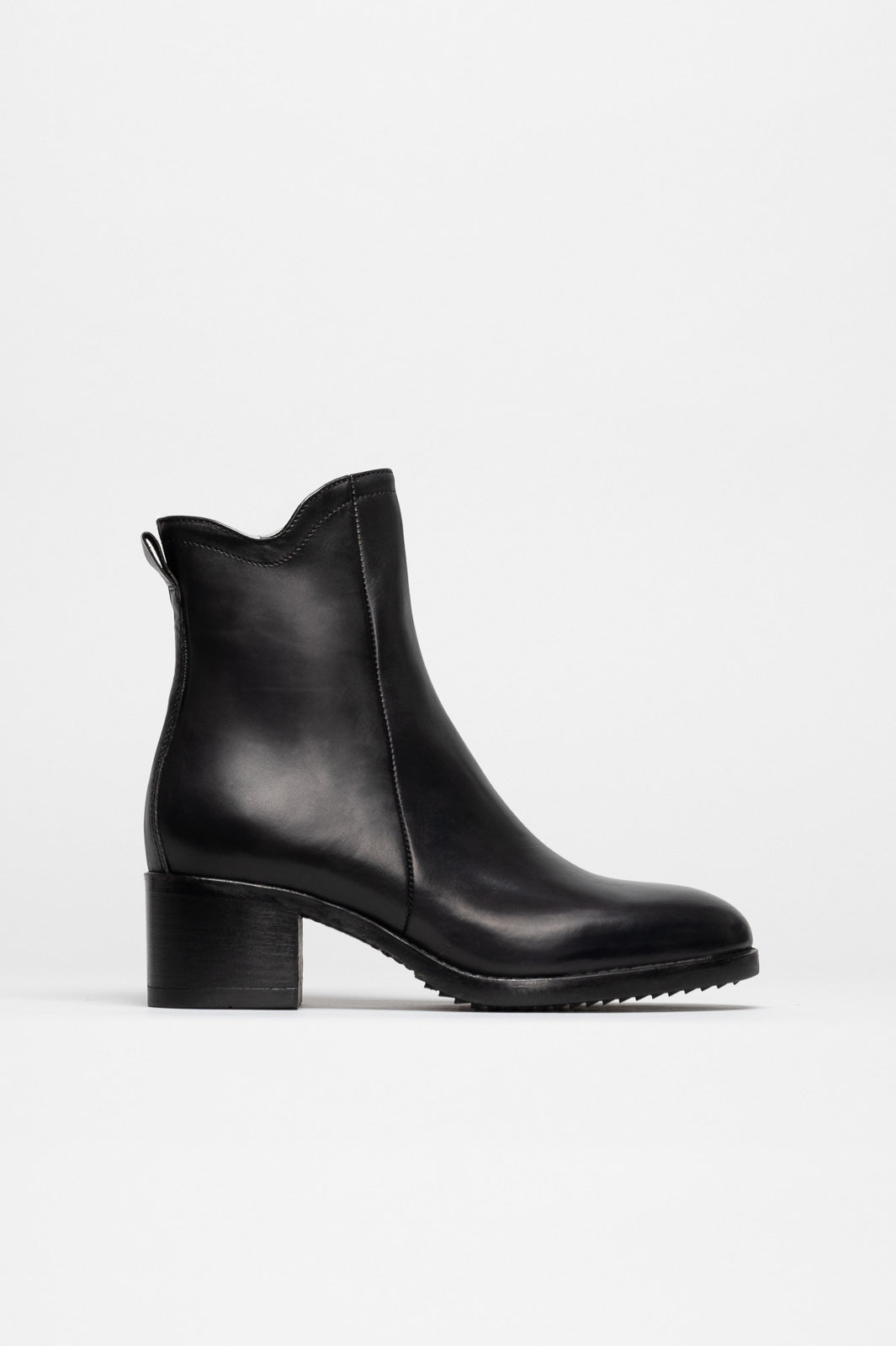 Heeled Boot Layla | Black Calf Leather